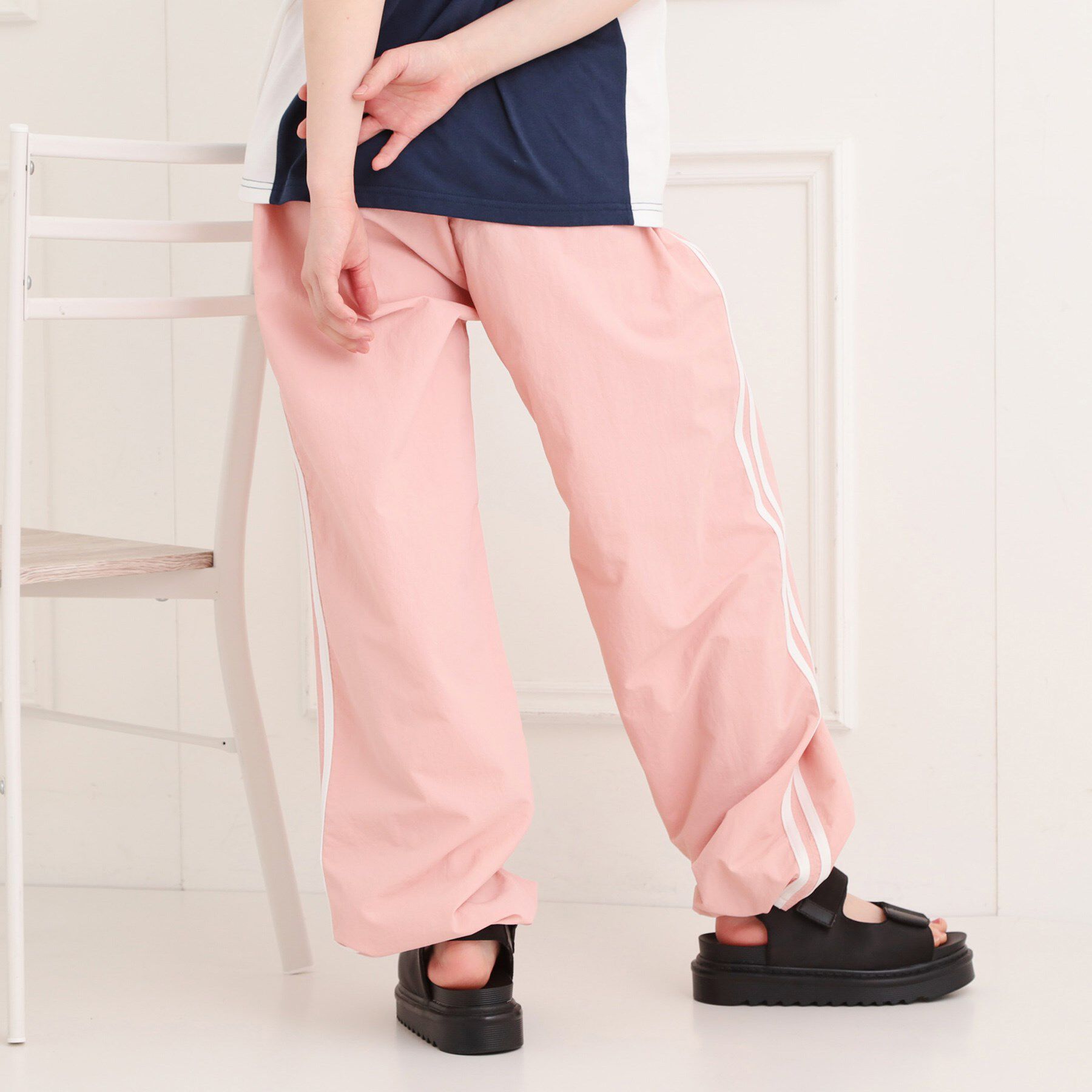 PINK-latte「ナイロンライントラックパンツ」|その他|