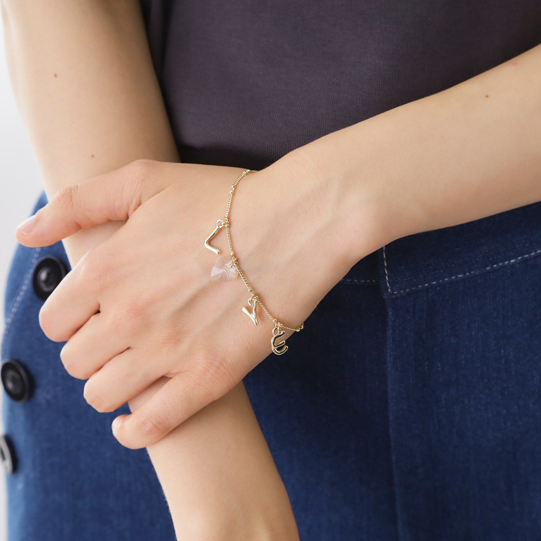 THE SHOP TK「LOVE2連ブレスレット」|ブレスレット・バングル|