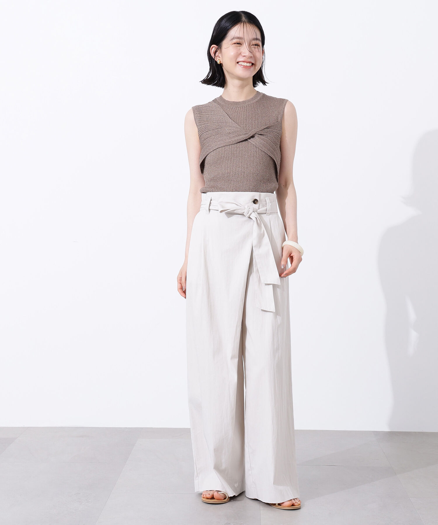  「フロントツイストリブニット」|ニット・セーター|