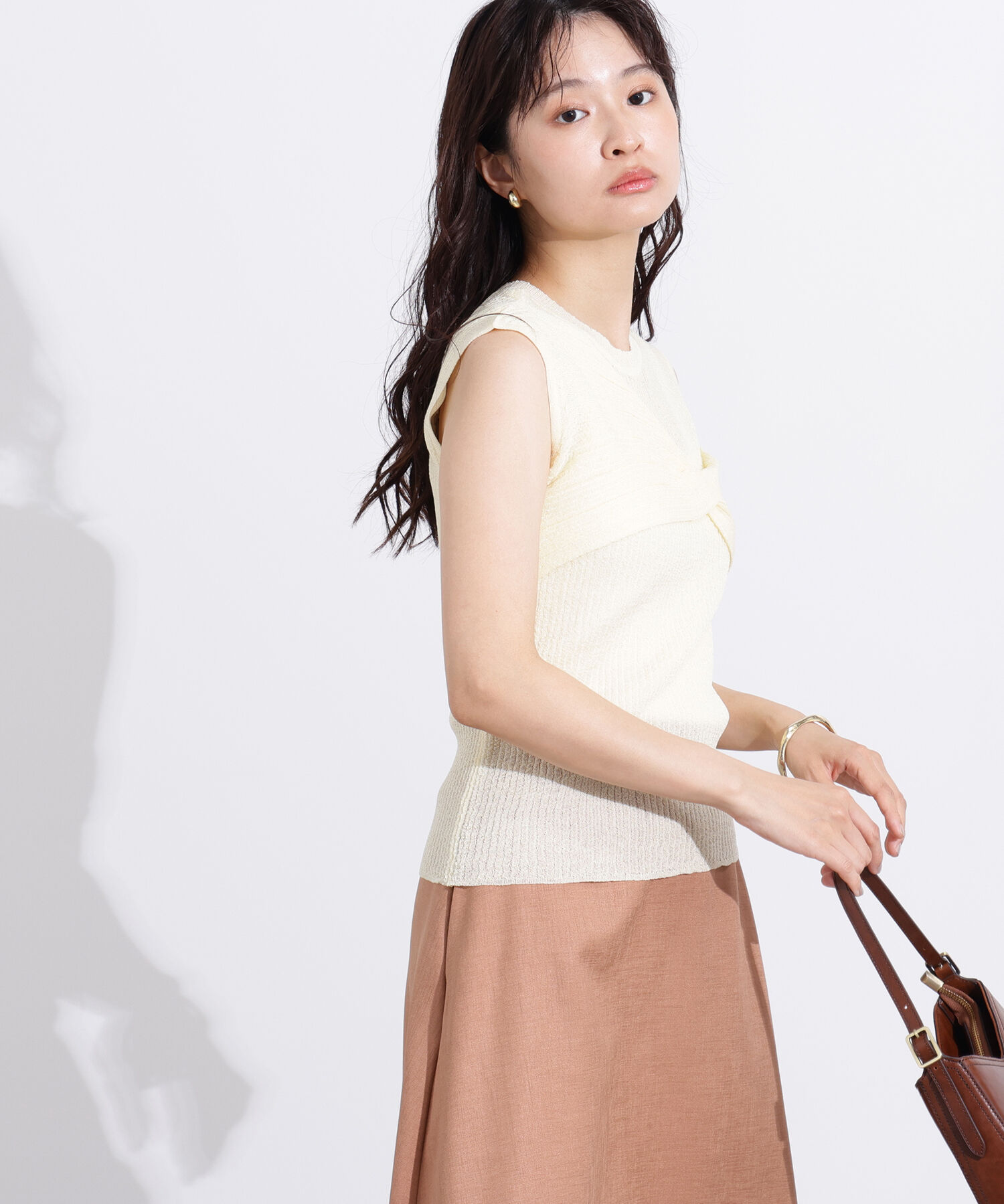  「フロントツイストリブニット」|ニット・セーター|