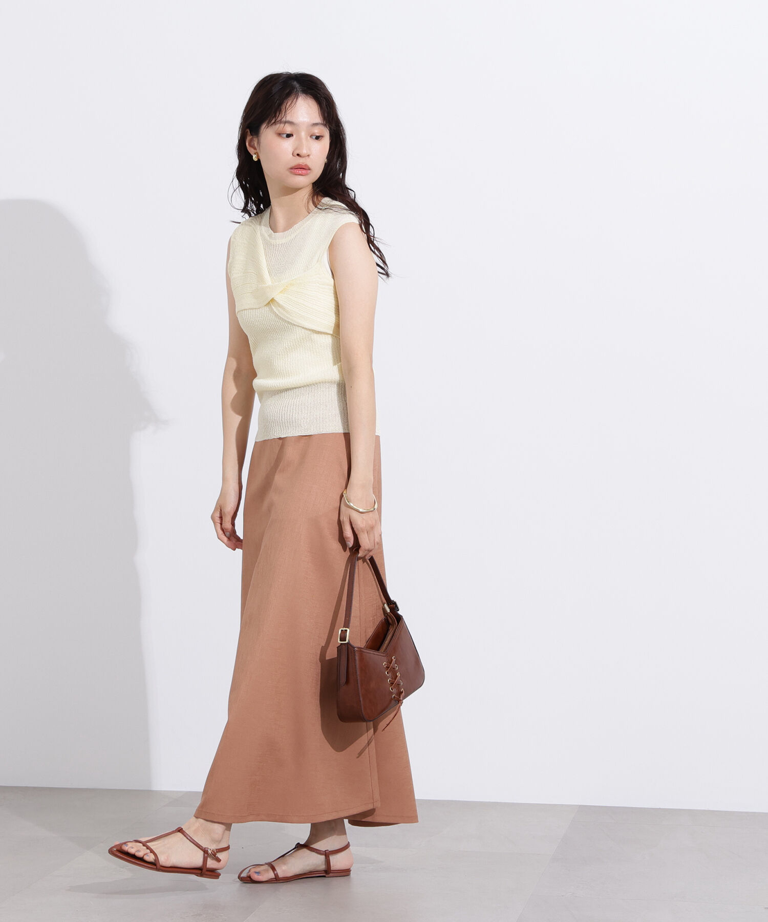  「フロントツイストリブニット」|ニット・セーター|