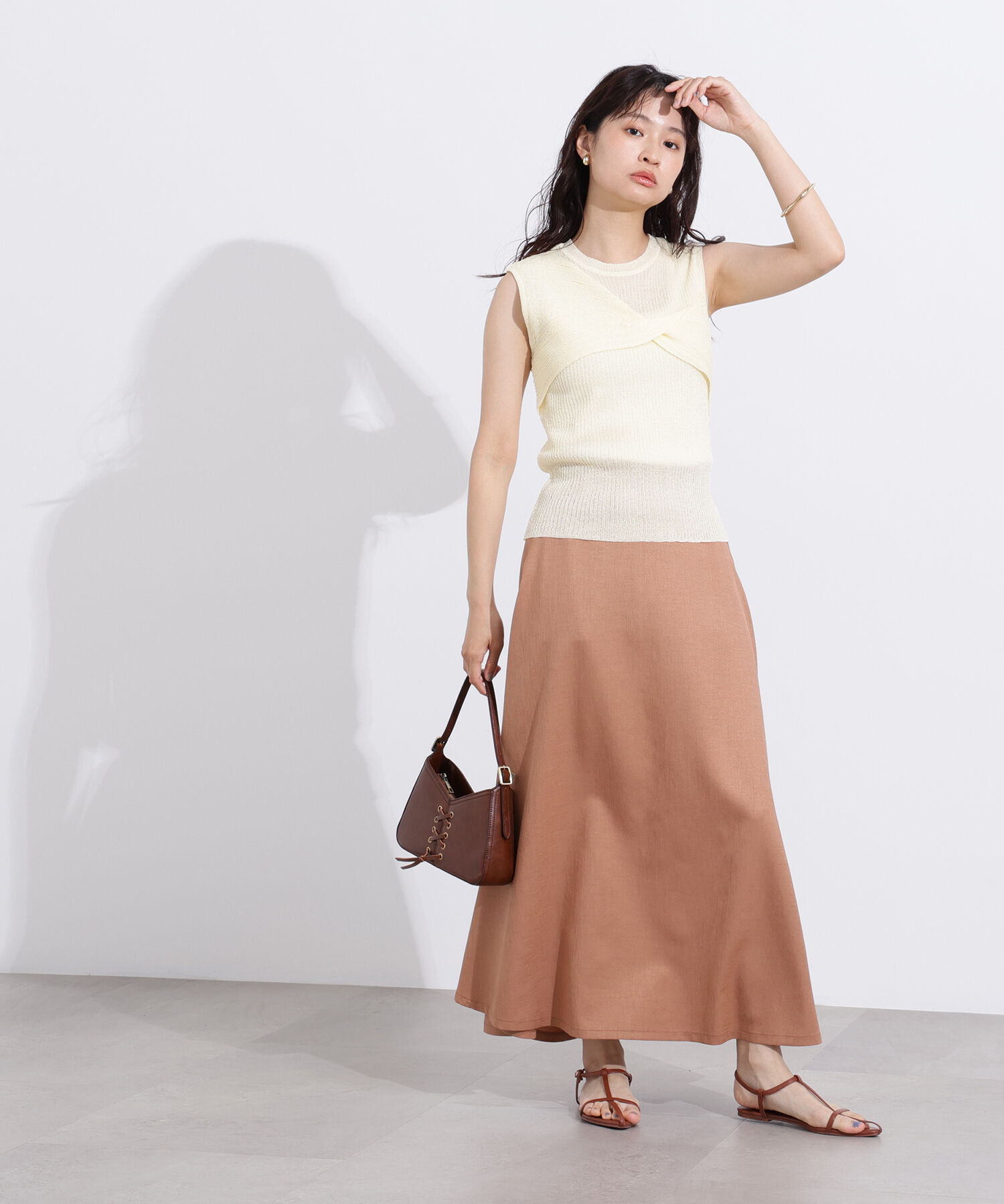  「フロントツイストリブニット」|ニット・セーター|