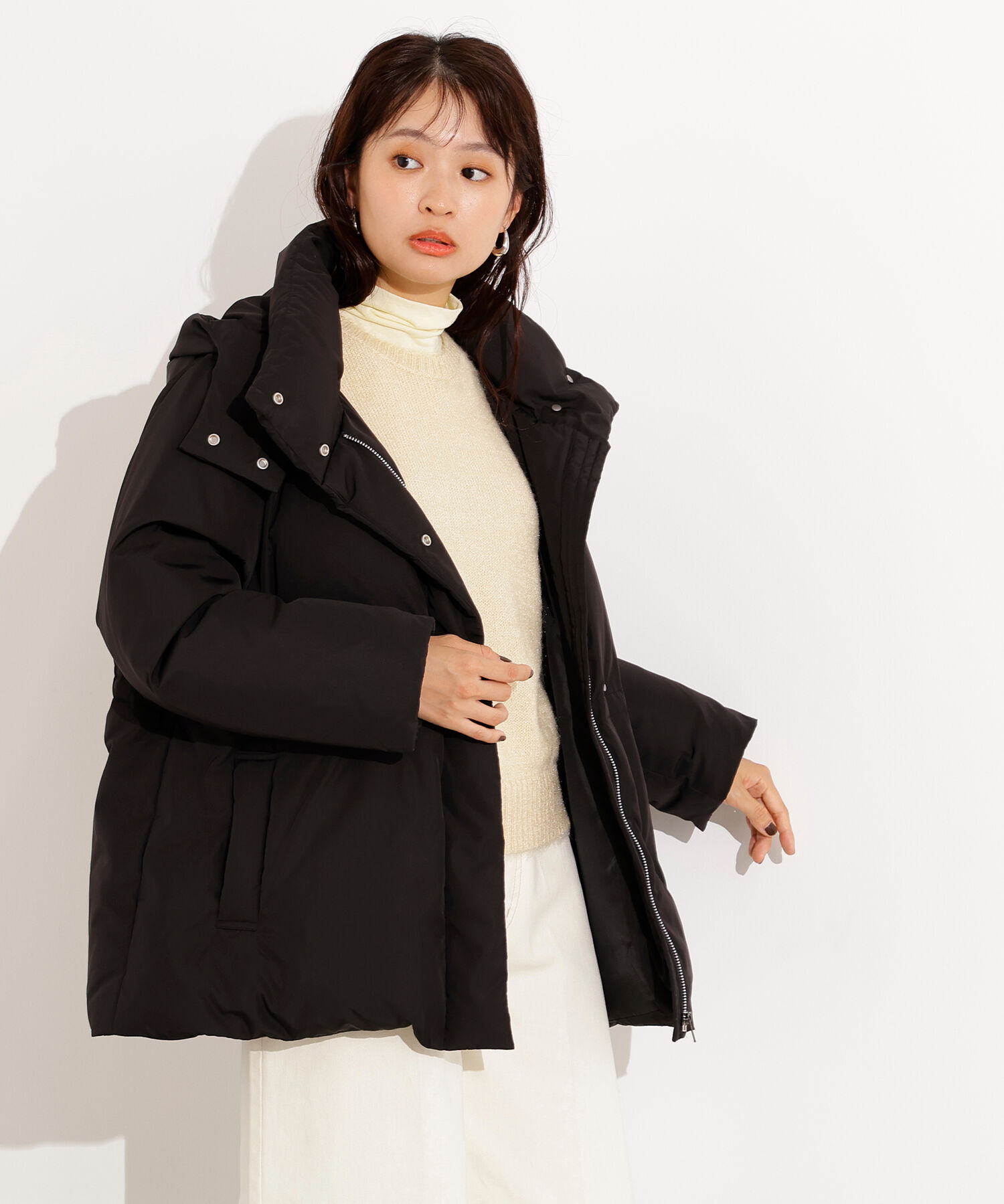  「フーデットミドルダウン」|ブルゾン・スタジャン|