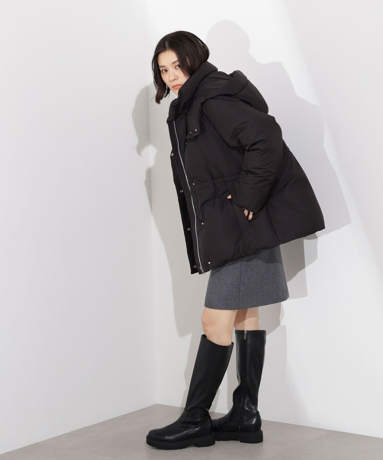  「フーデットミドルダウン」|ブルゾン・スタジャン|