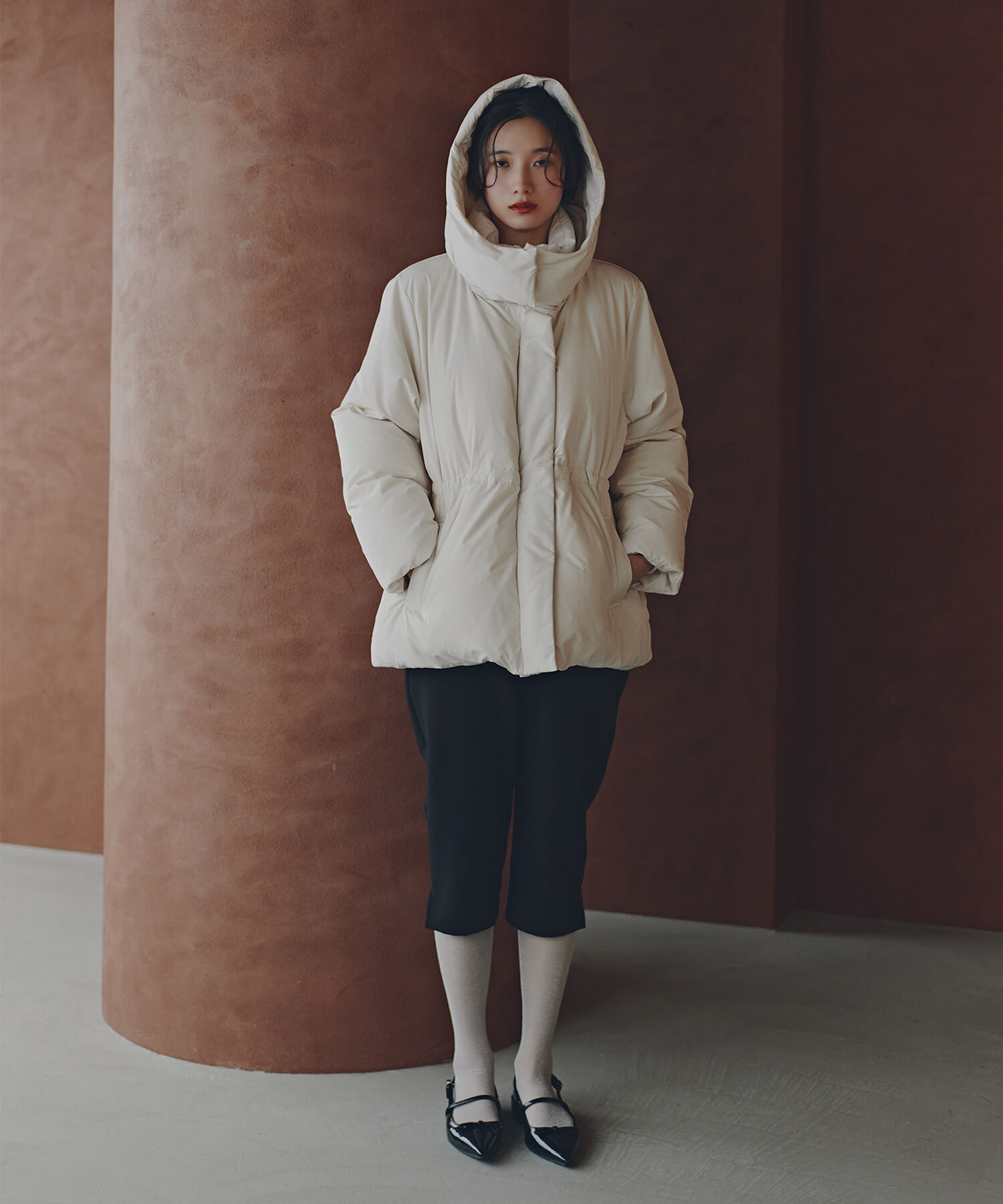  「フーデットミドルダウン」|ブルゾン・スタジャン|