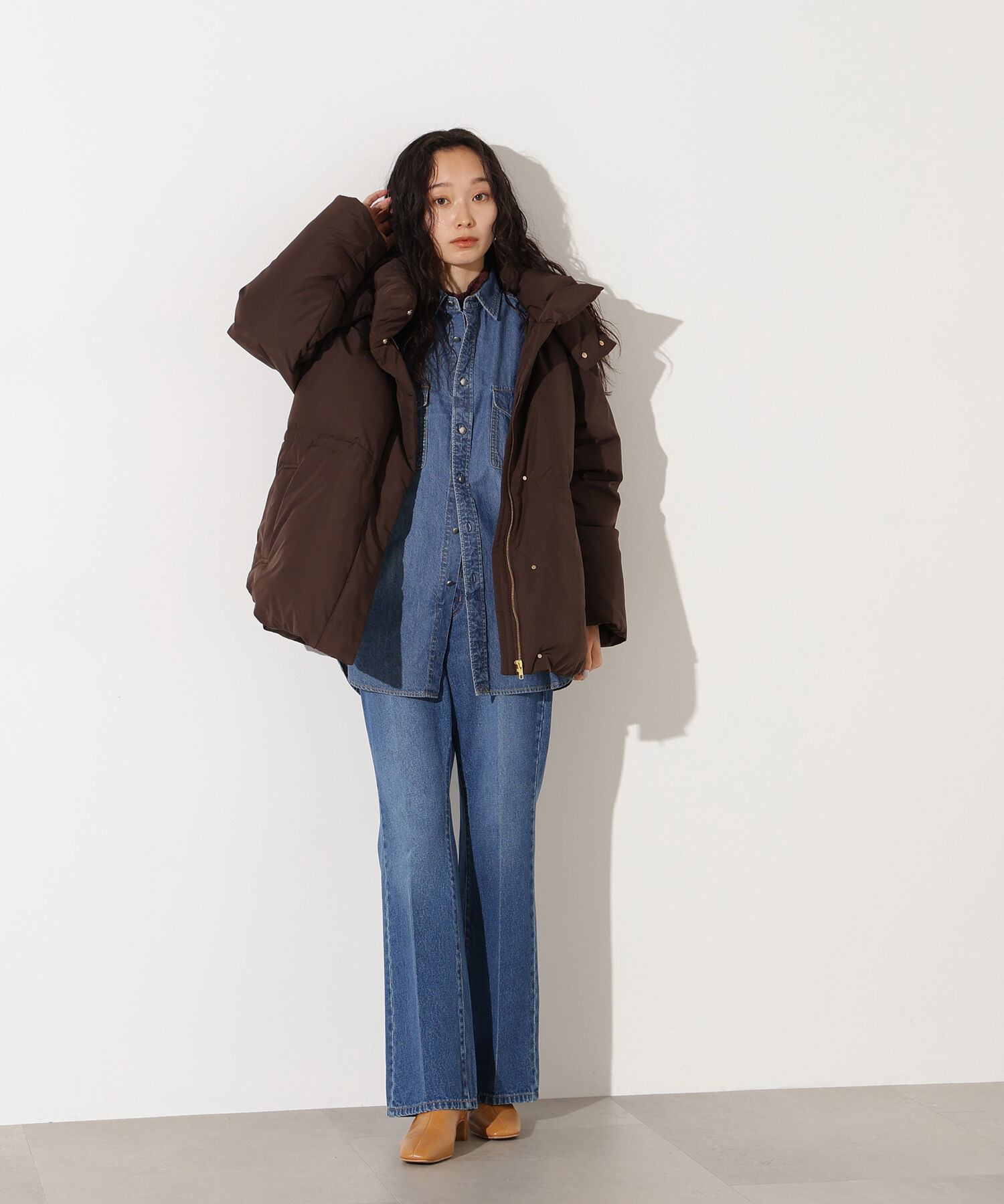  「フーデットミドルダウン」|ブルゾン・スタジャン|