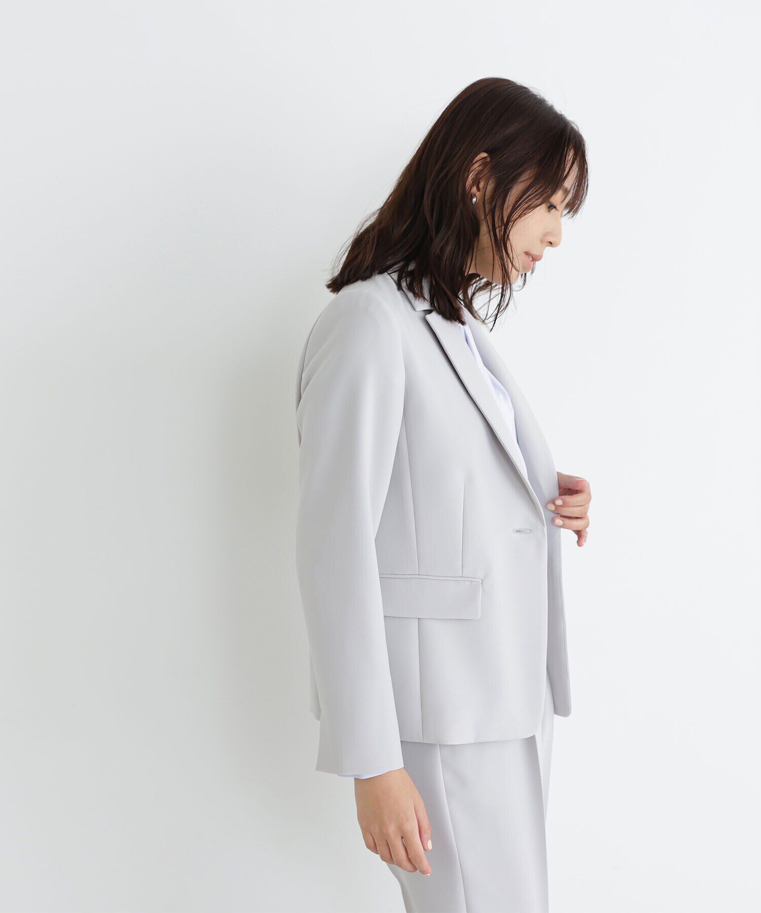  「PeサテンストレッチSETUPシリーズ テーラードジャケット　24SS」|その他|