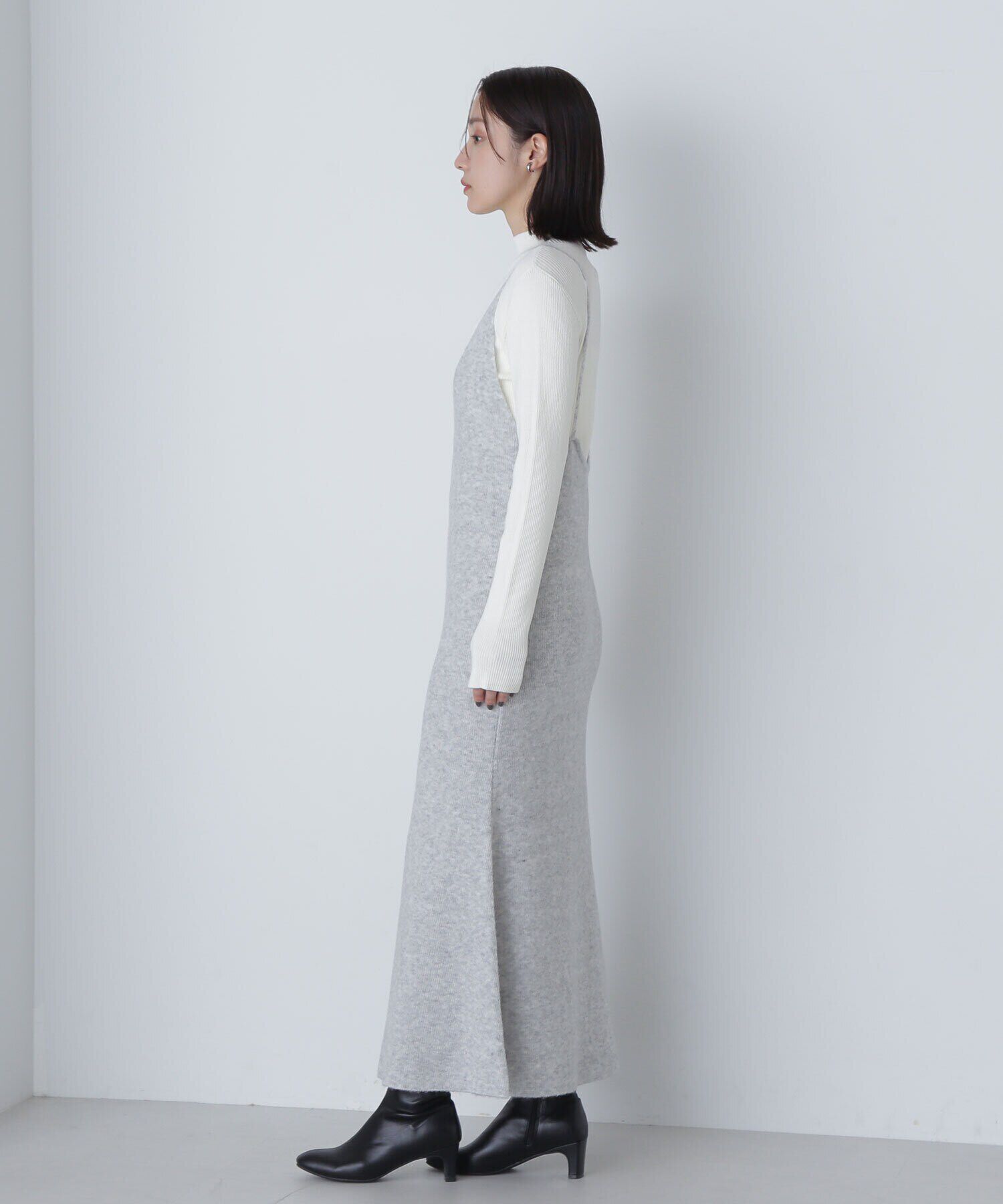  「ニットキャミワンピースセット」|ワンピース|