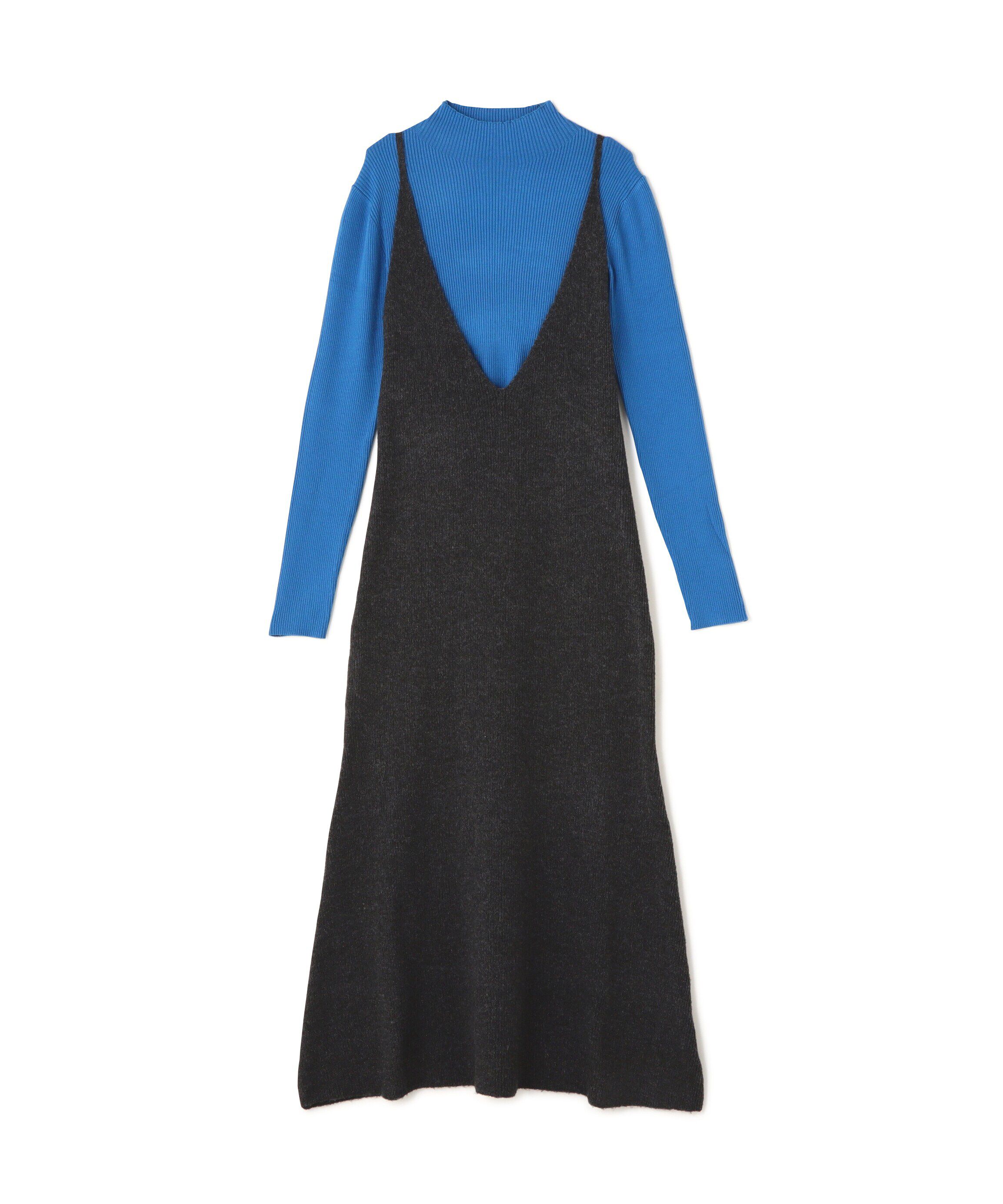  「ニットキャミワンピースセット」|ワンピース|