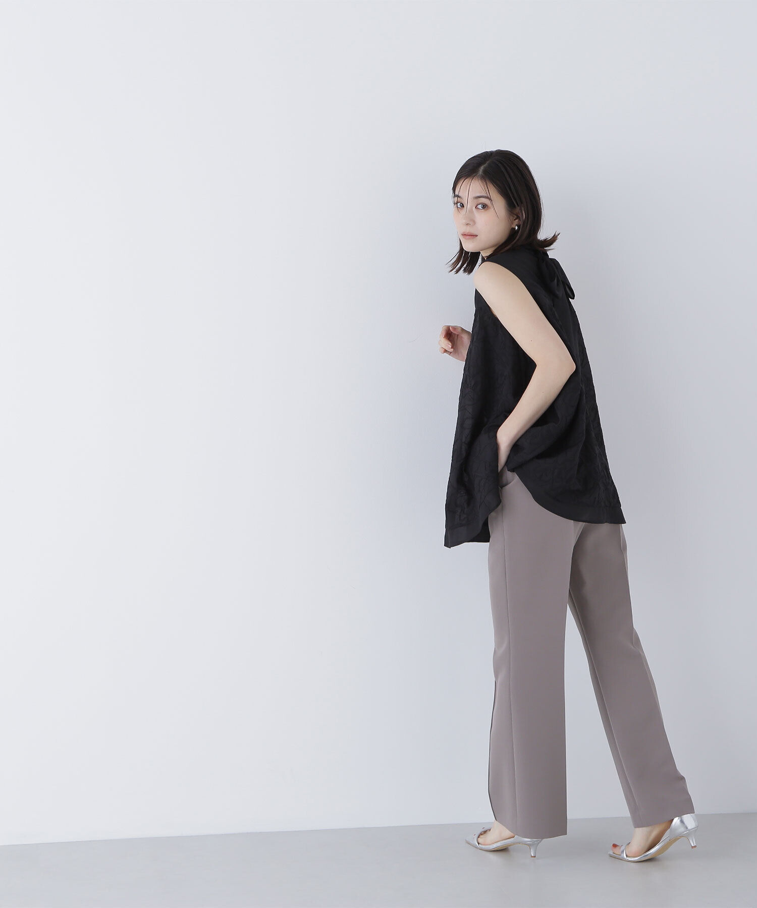  「コード刺繍Aラインブラウス」|シャツ・ブラウス|