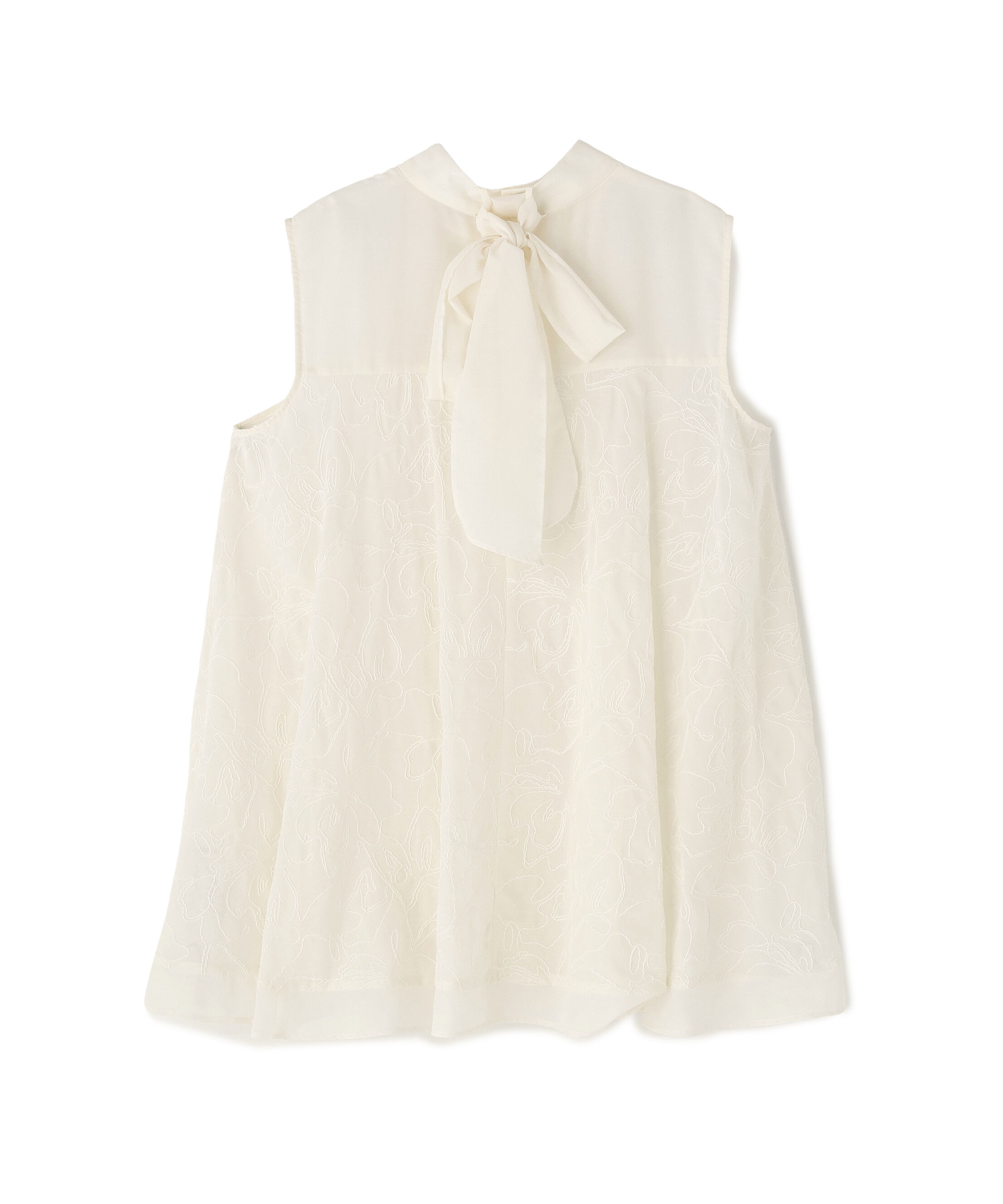  「コード刺繍Aラインブラウス」|シャツ・ブラウス|