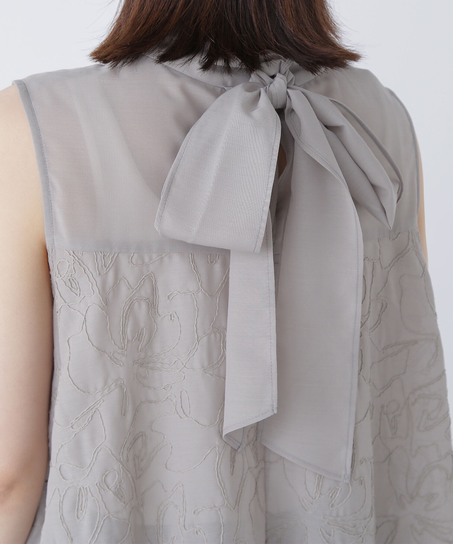  「コード刺繍Aラインブラウス」|シャツ・ブラウス|