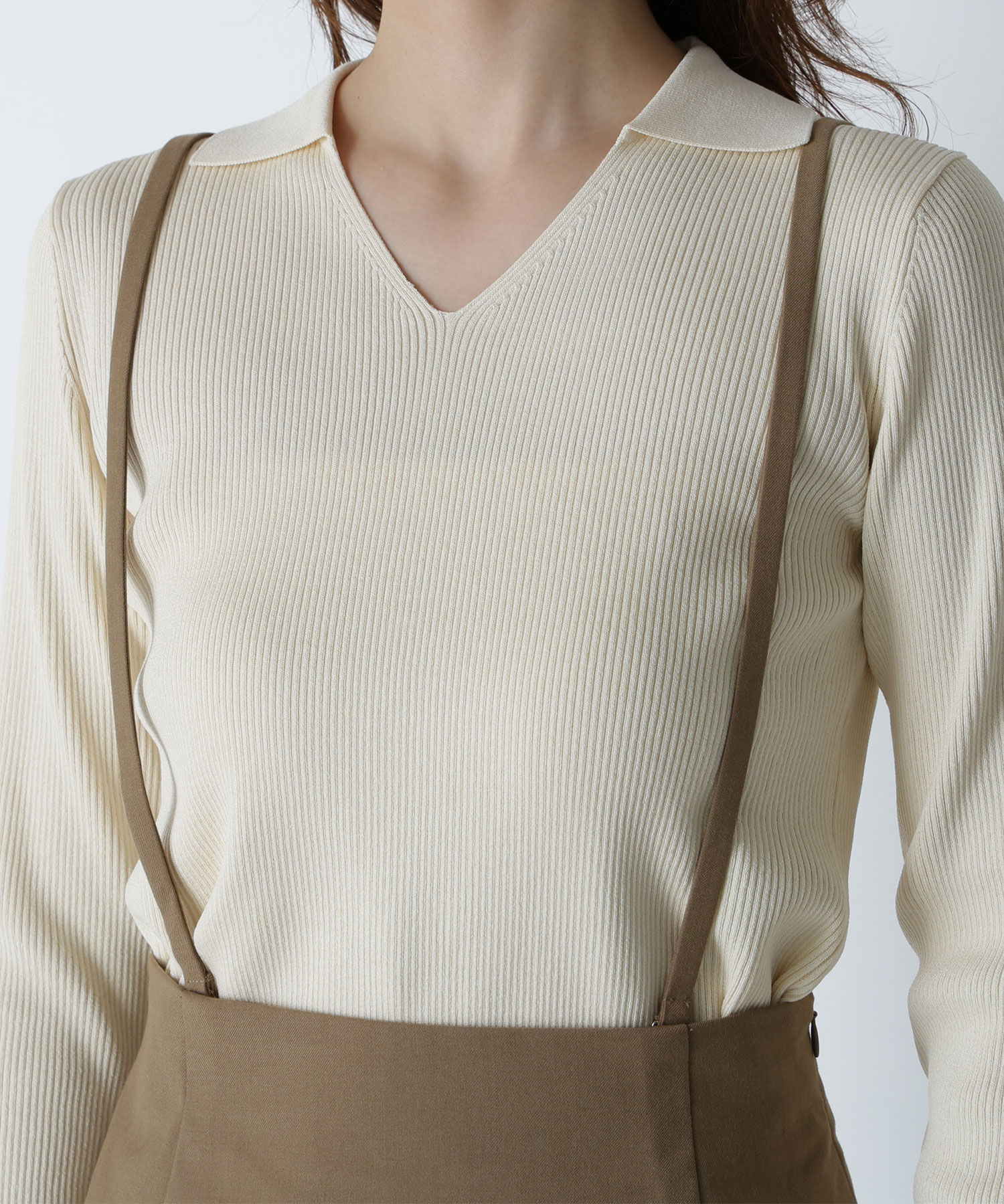  「ストラップ付ナロースカート」|スカート|