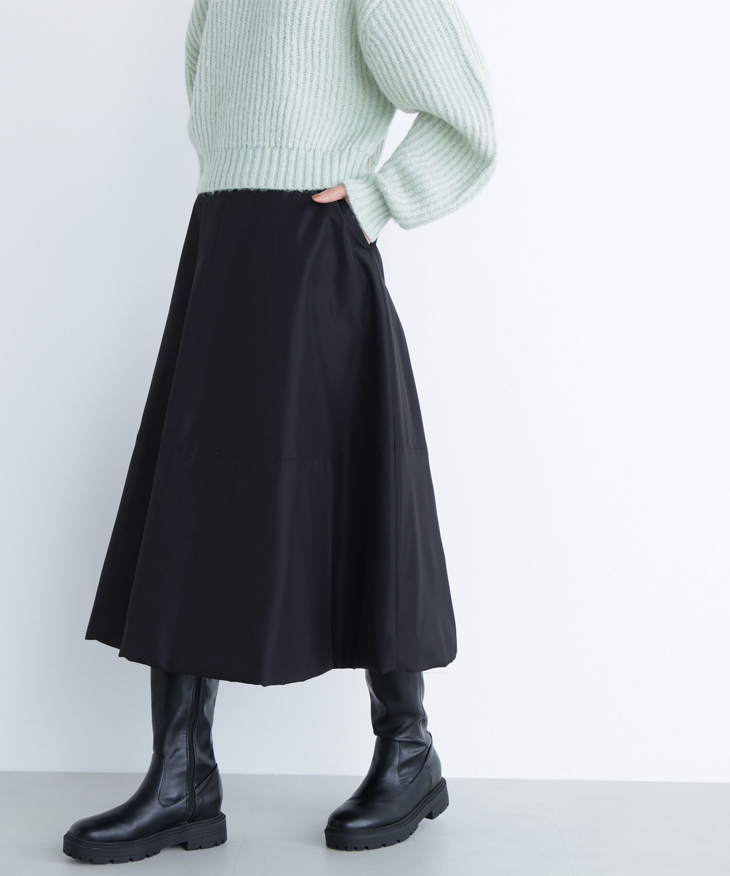  「中綿フレアスカート」|スカート|