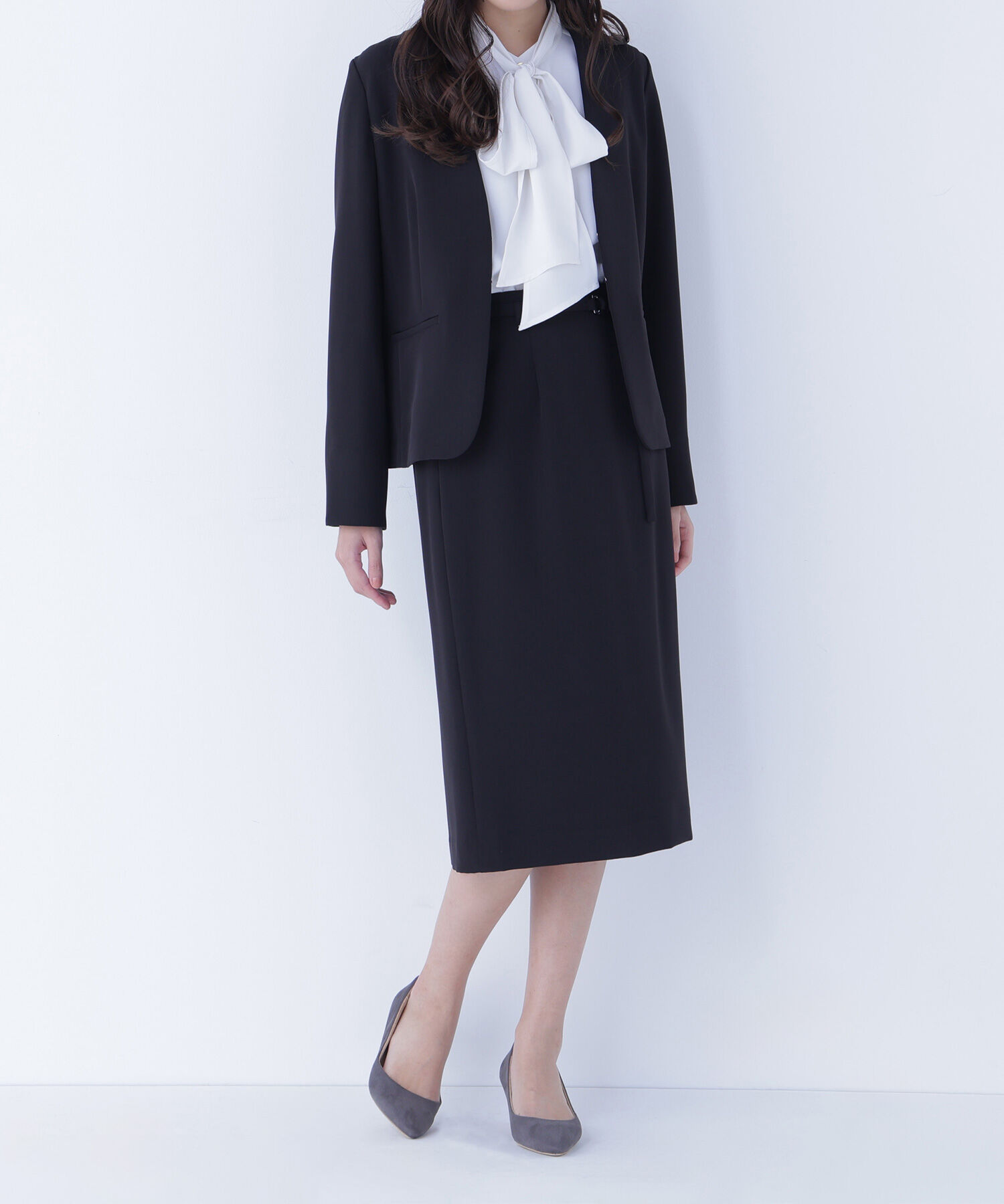  「ダブルクロスストレッチ SETUP タイトスカート」|スカート|