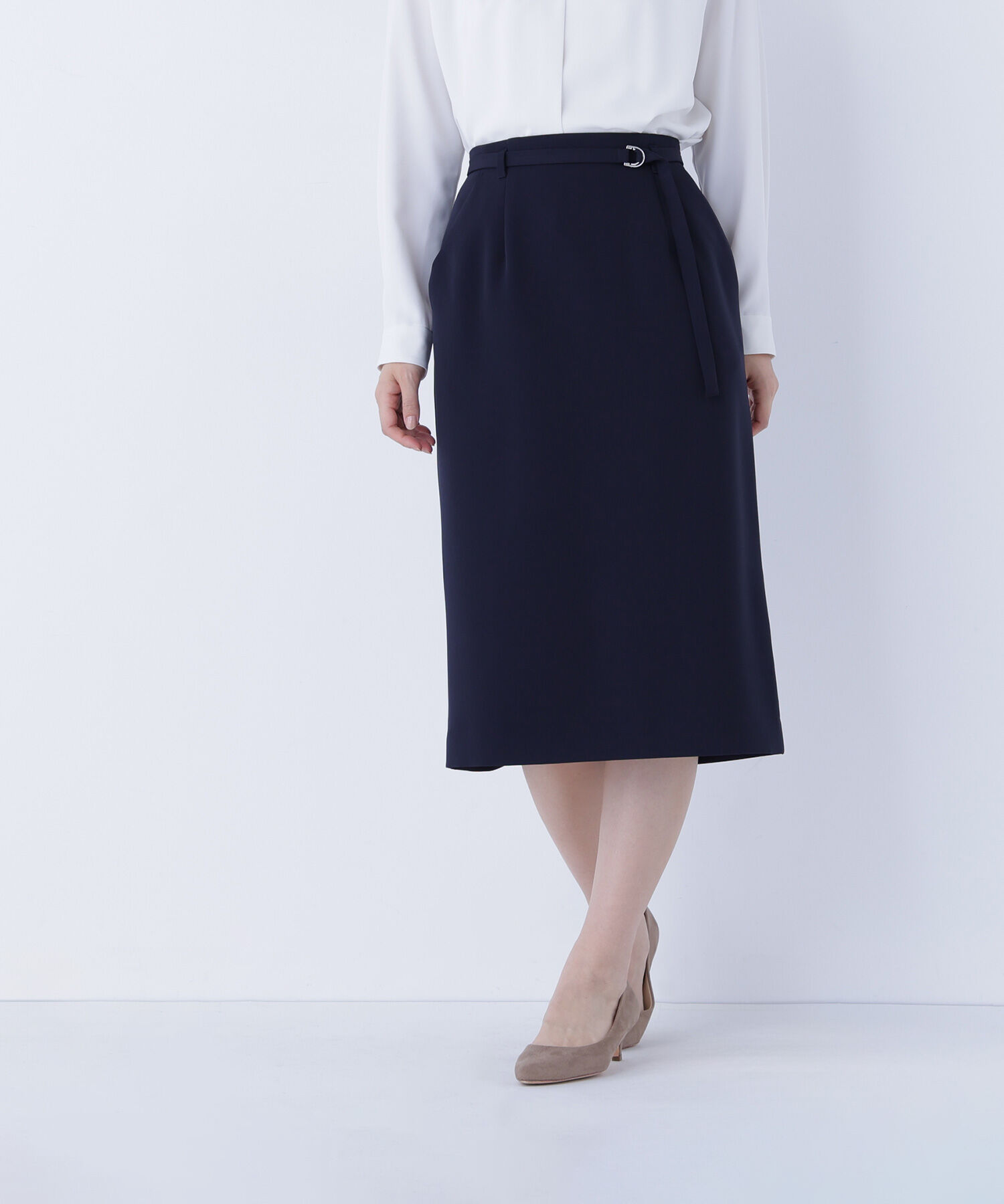  「ダブルクロスストレッチ SETUP タイトスカート」|スカート|