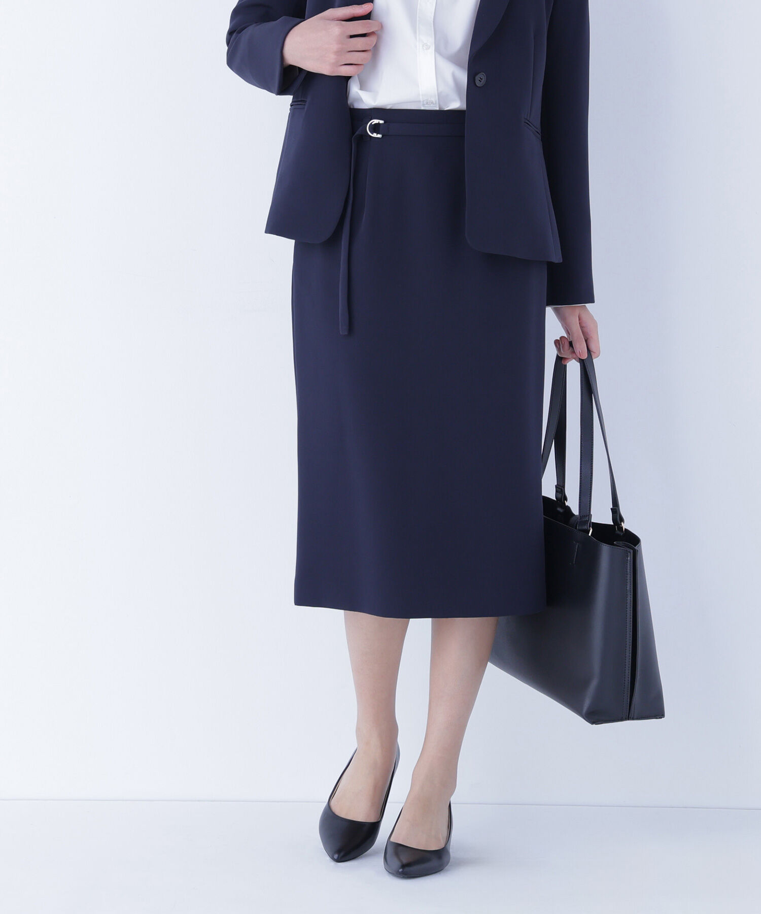  「ダブルクロスストレッチ SETUP タイトスカート」|スカート|