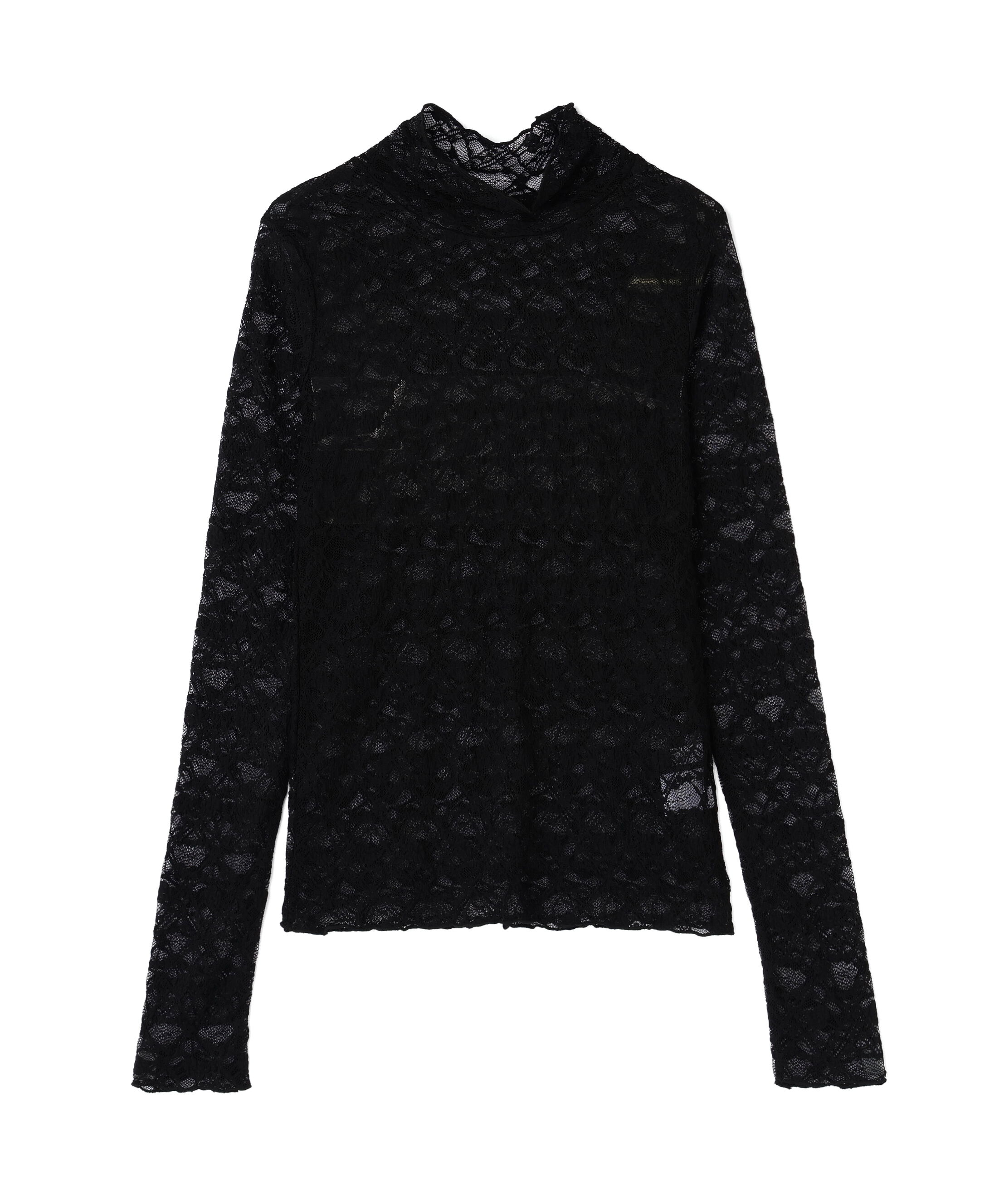  「レースハイネックカットソー」|Tシャツ・カットソー|