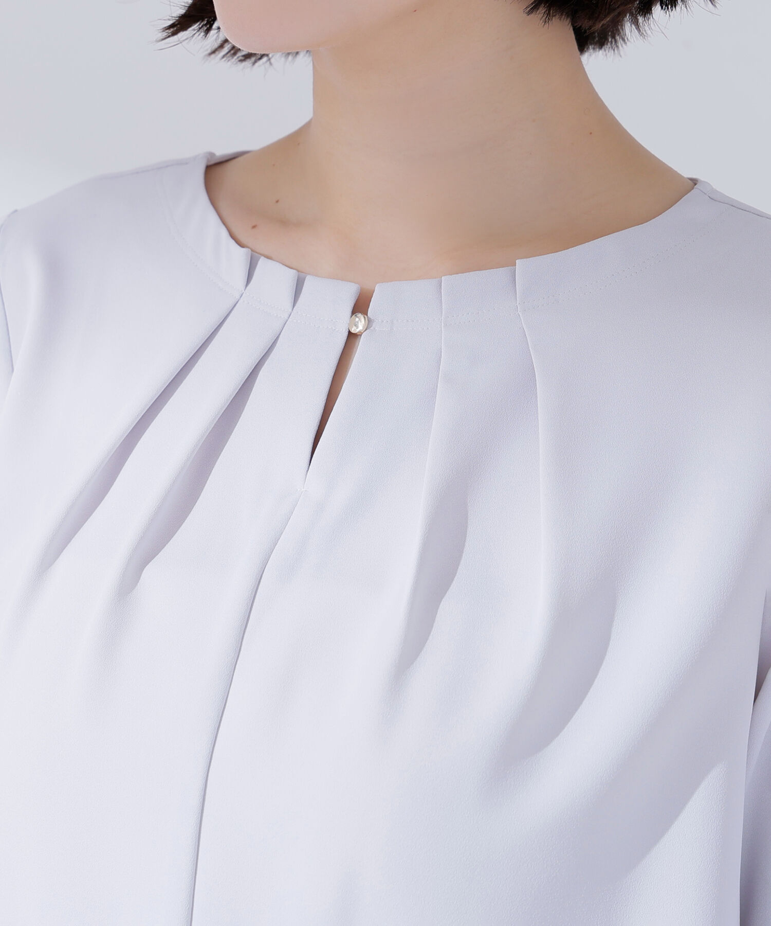  「ネックタックブラウス」|シャツ・ブラウス|