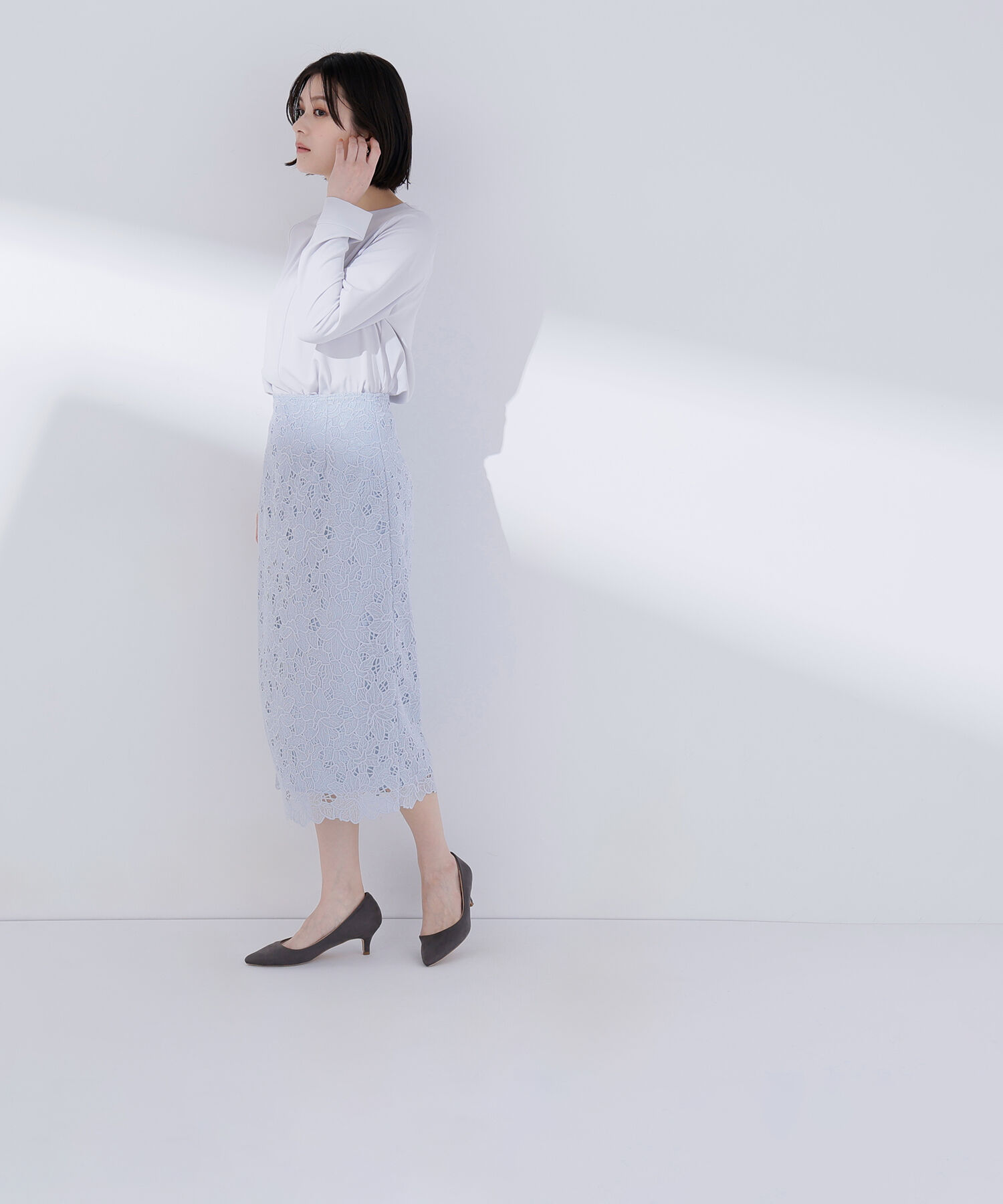  「ネックタックブラウス」|シャツ・ブラウス|