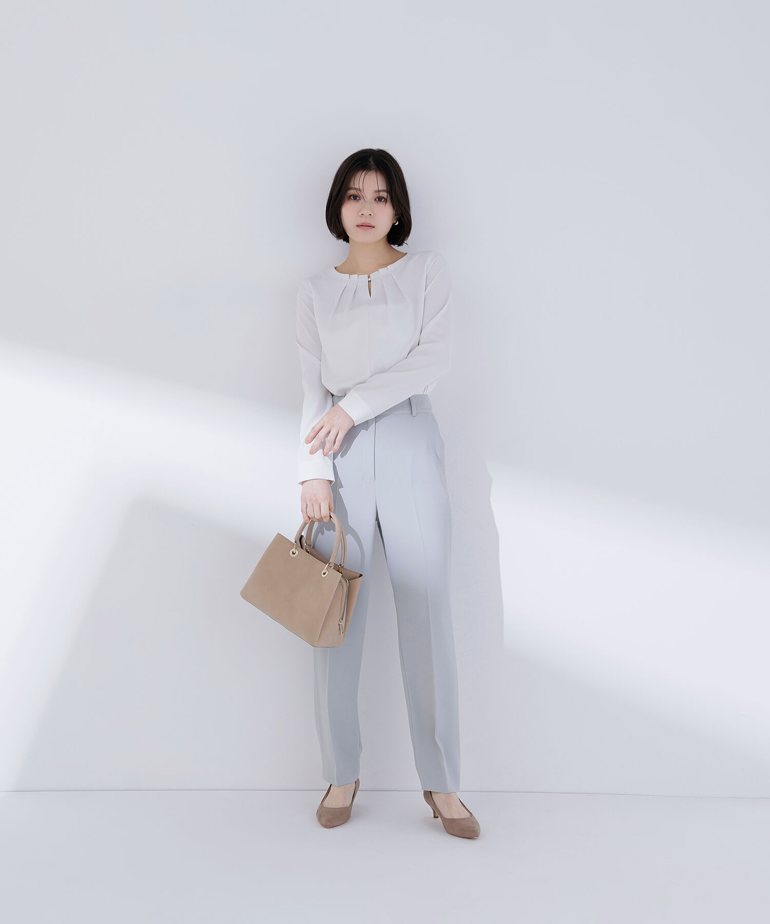  「ネックタックブラウス」|シャツ・ブラウス|