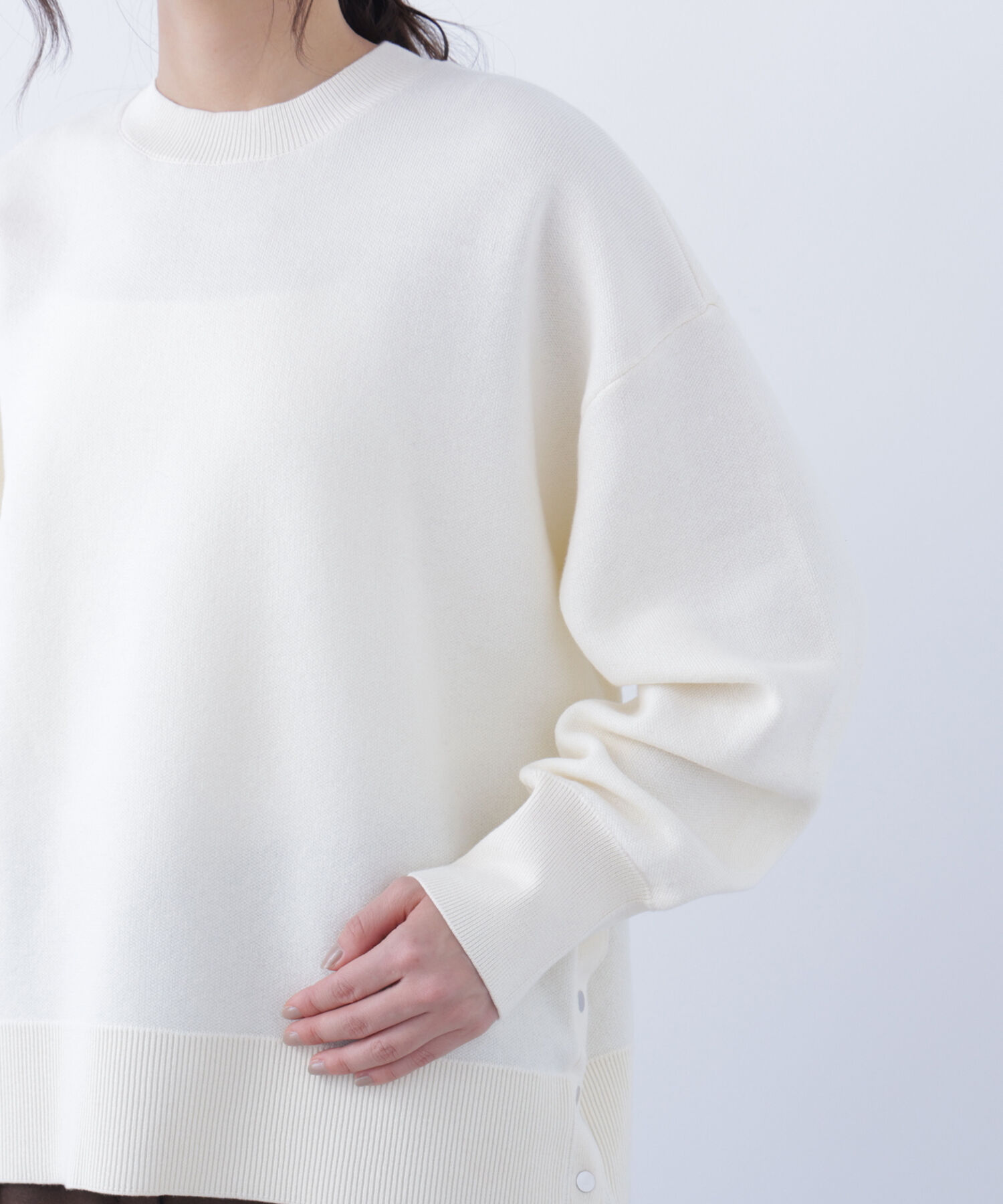  「〈N.〉サイドスリットボクシーニット」|ニット・セーター|