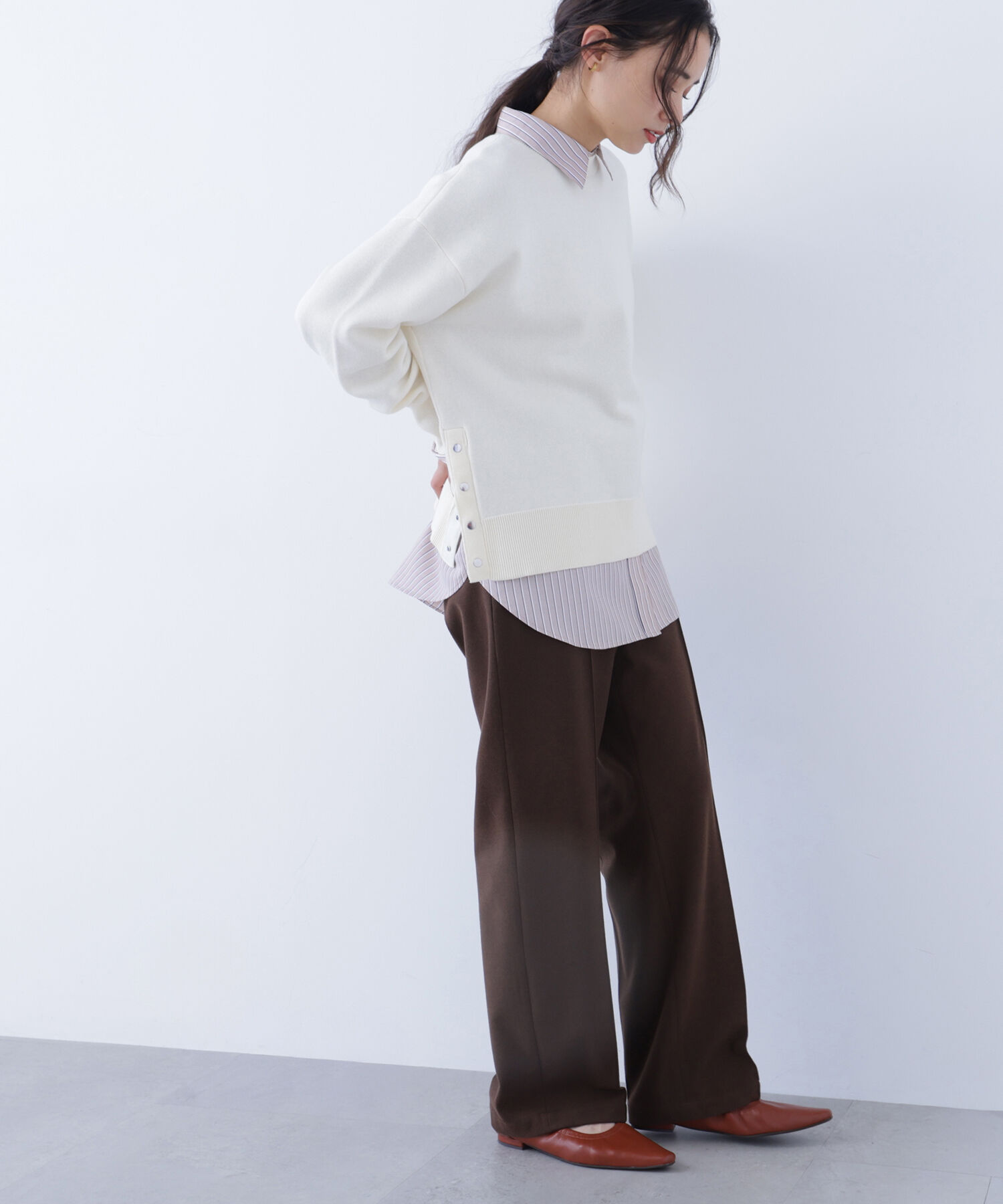  「〈N.〉サイドスリットボクシーニット」|ニット・セーター|