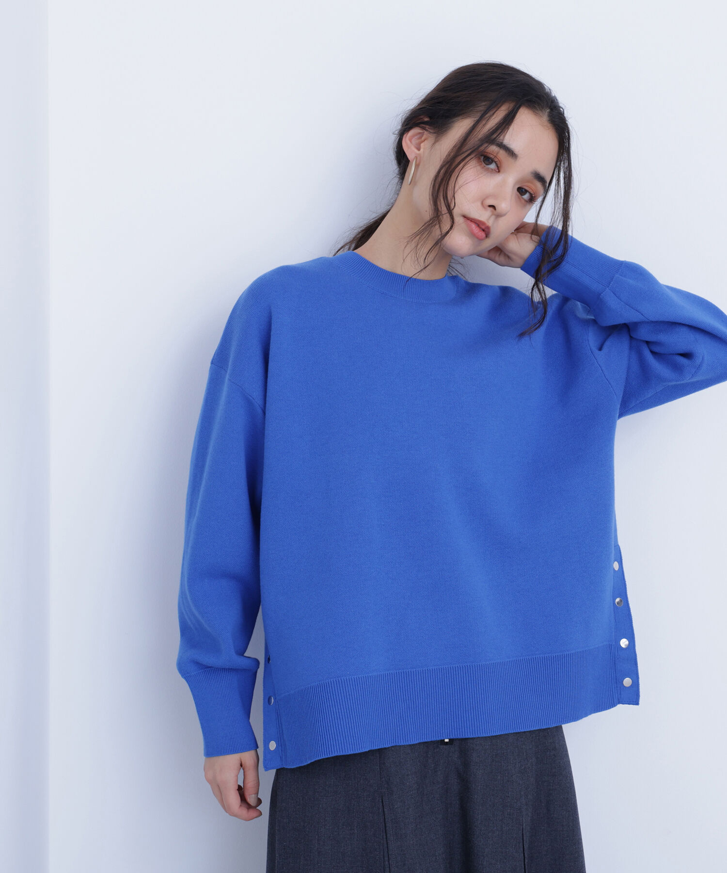  「〈N.〉サイドスリットボクシーニット」|ニット・セーター|