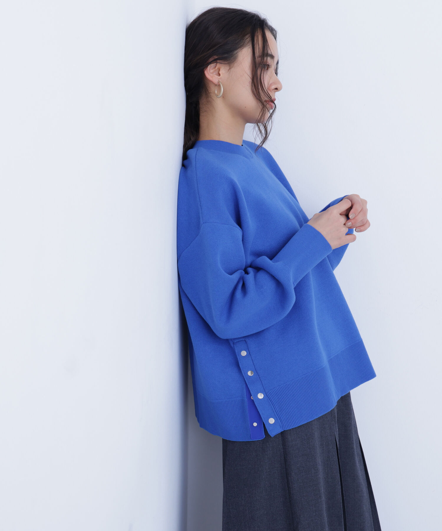  「〈N.〉サイドスリットボクシーニット」|ニット・セーター|