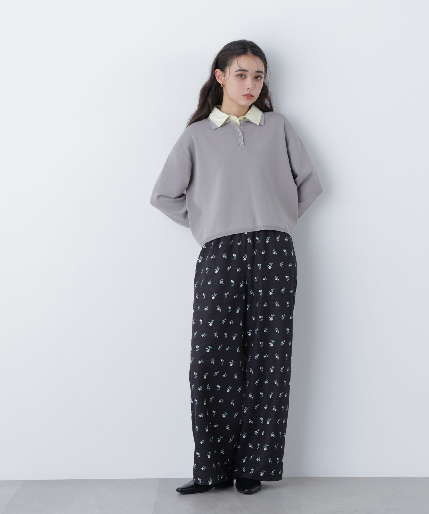  「〈N.〉シャツレイヤードニット」|ニット・セーター|