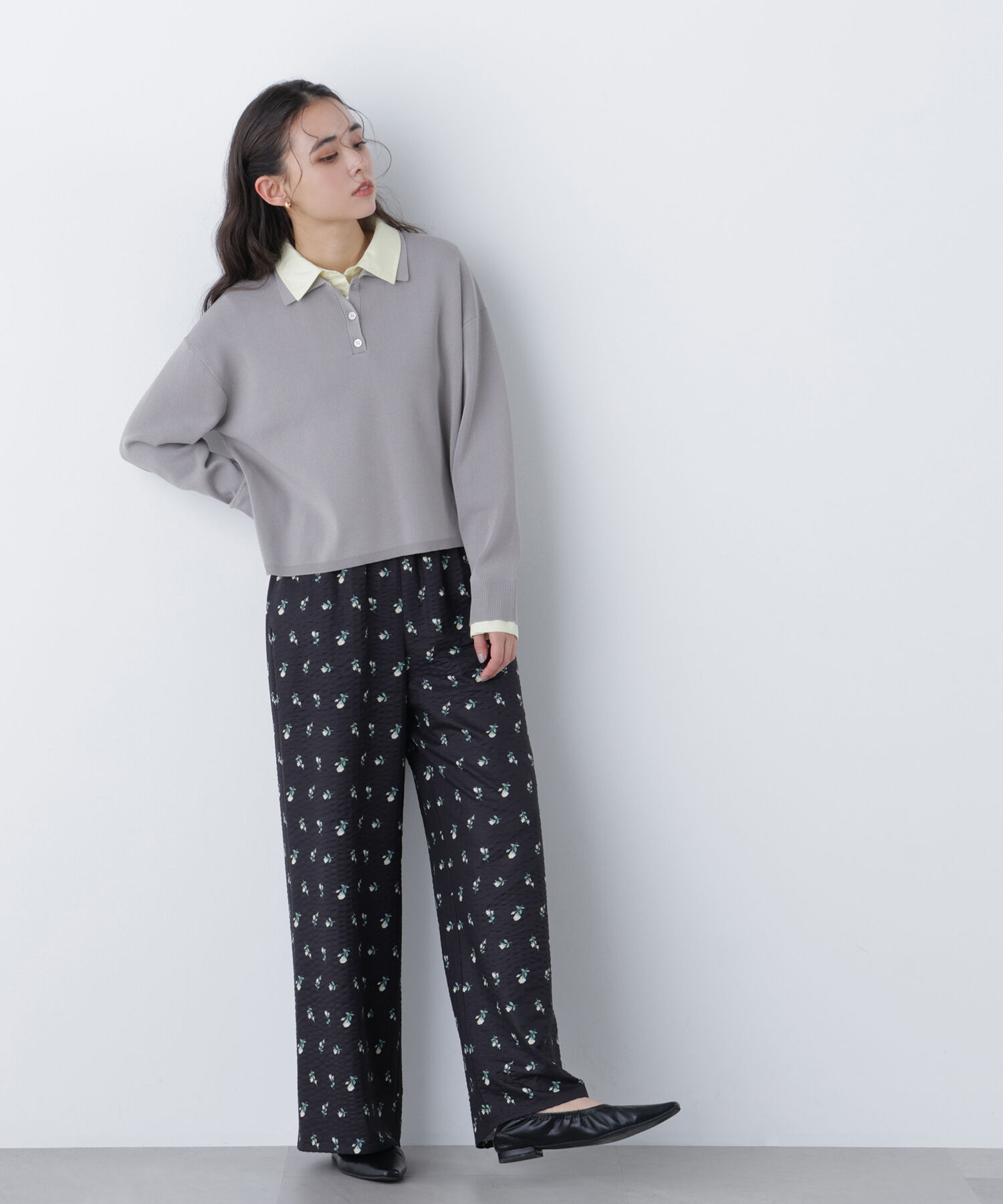  「〈N.〉シャツレイヤードニット」|ニット・セーター|