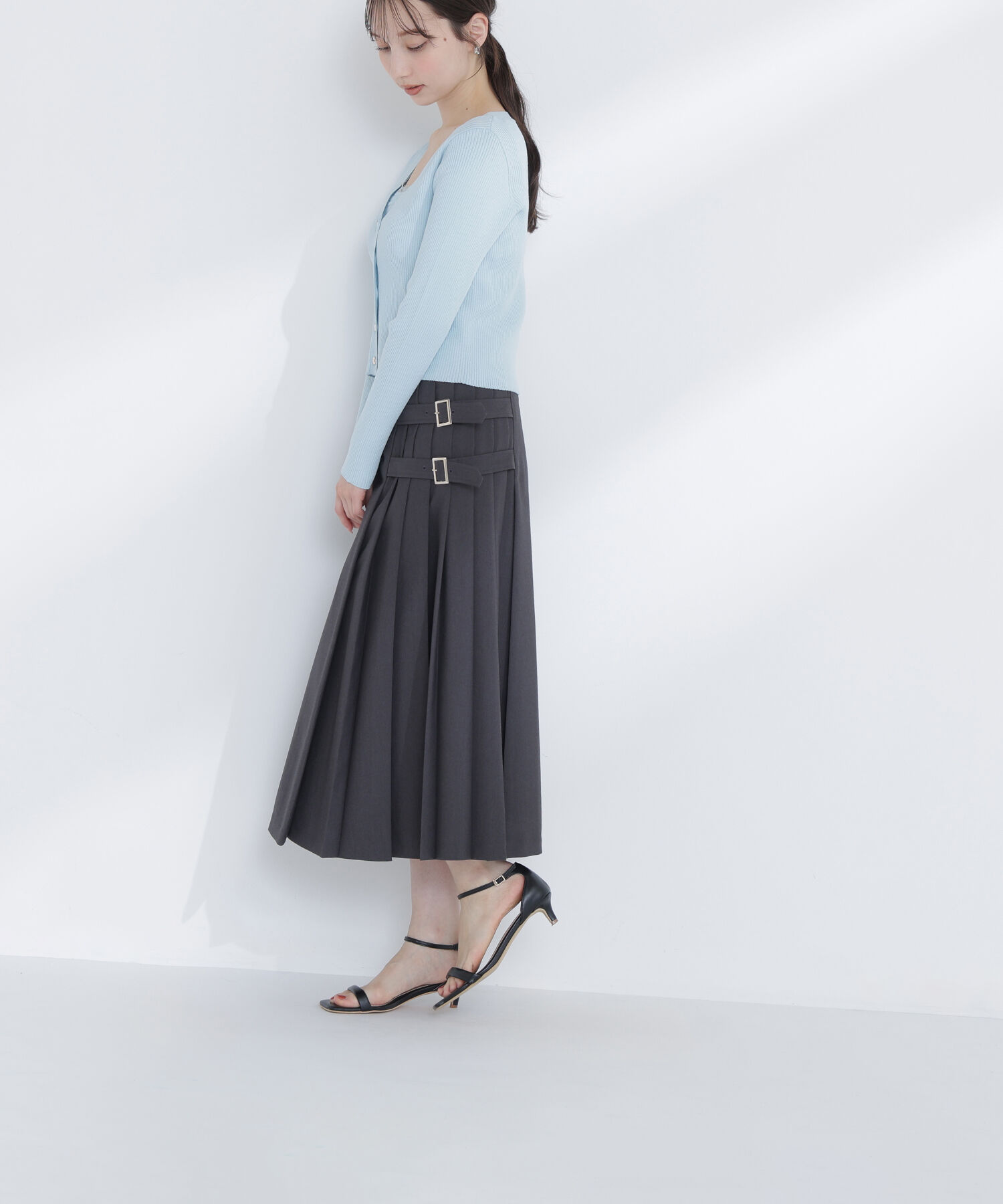  「サイドプリーツスカート」|スカート|