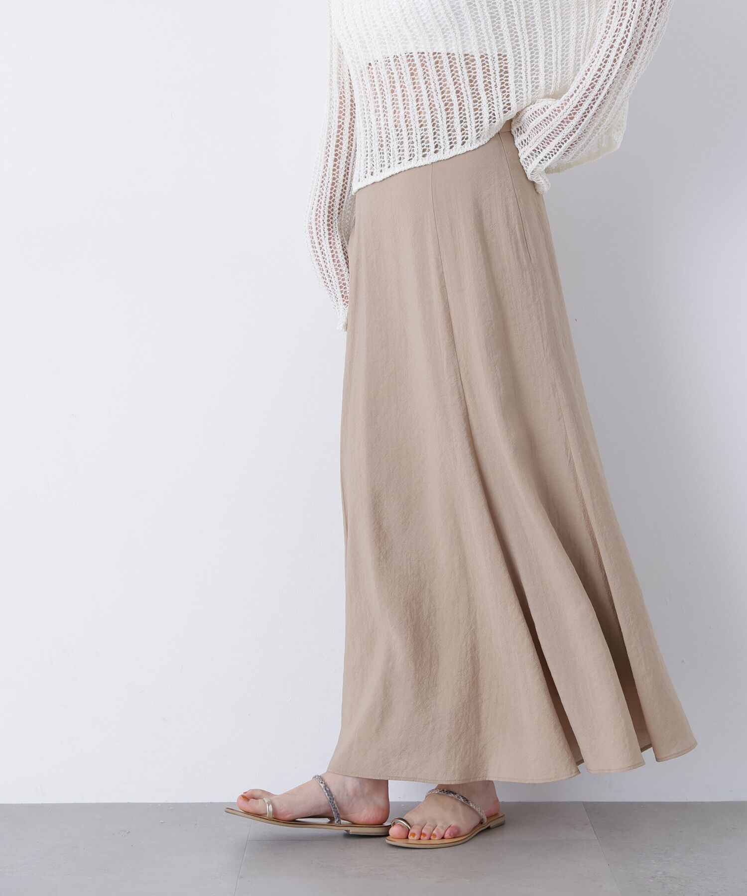  「〈N.〉リネンライクナロースカート」|スカート|