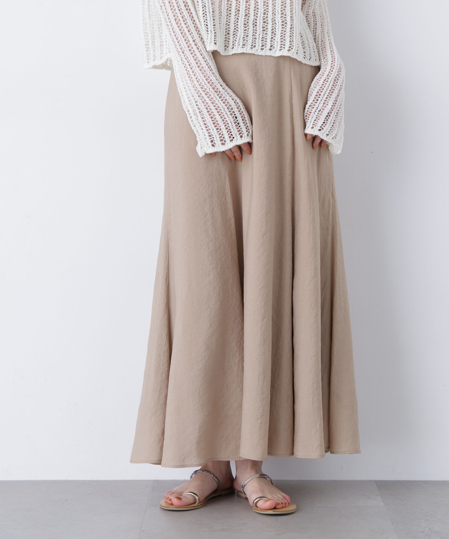  「〈N.〉リネンライクナロースカート」|スカート|