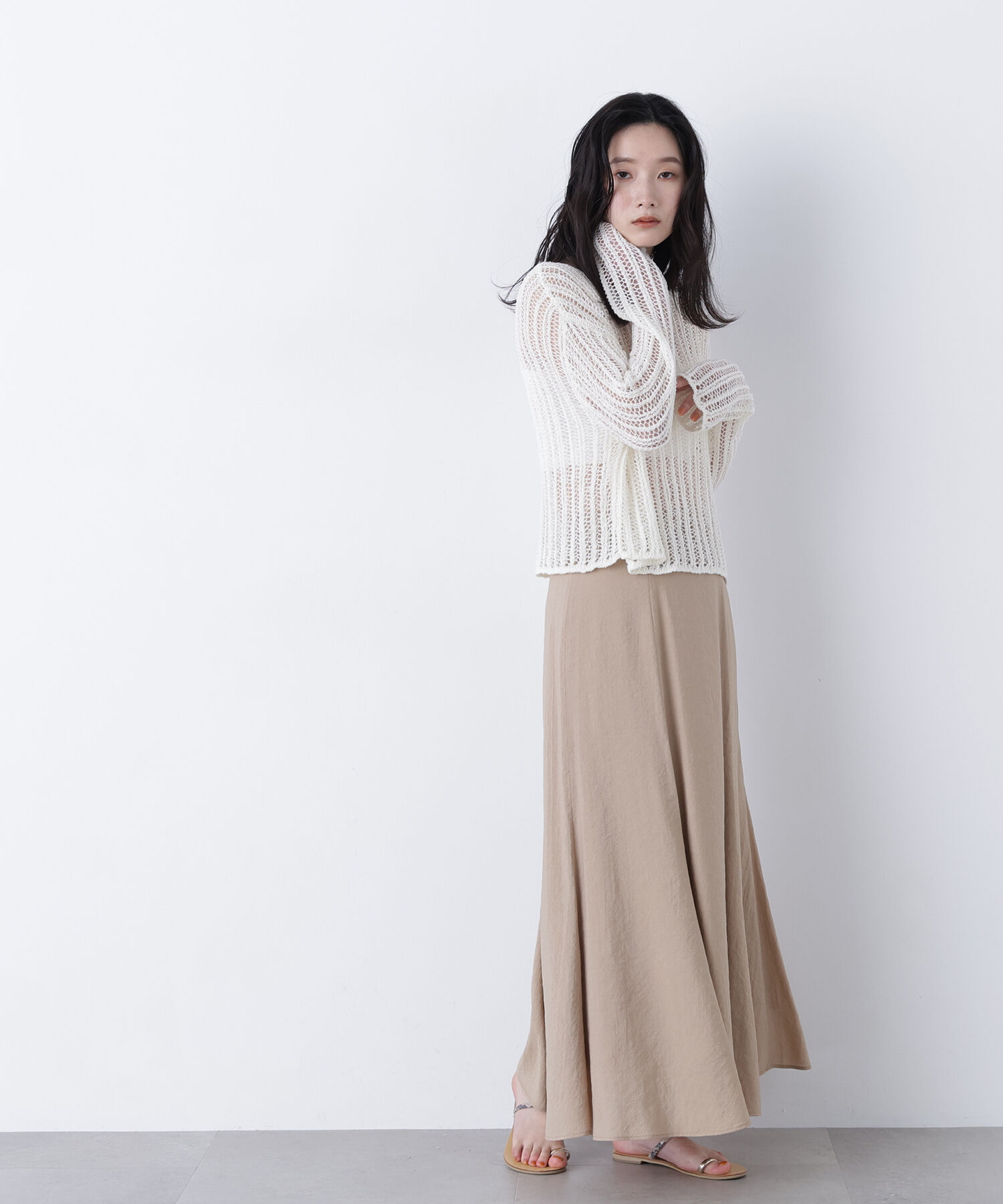  「〈N.〉リネンライクナロースカート」|スカート|
