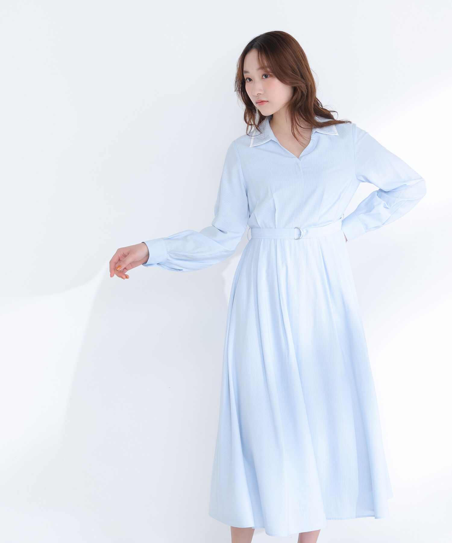 「ダブルカラーシャツワンピース」|ワンピース|ブルーストラ 2