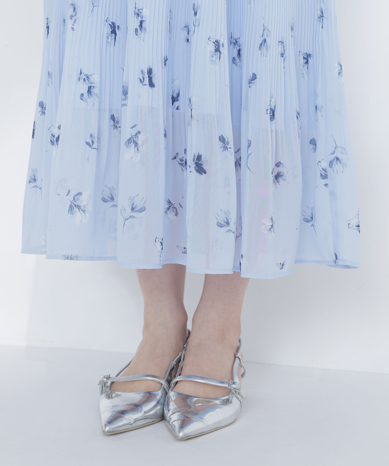  「ぼかしフラワープリントワンピース」|ワンピース|