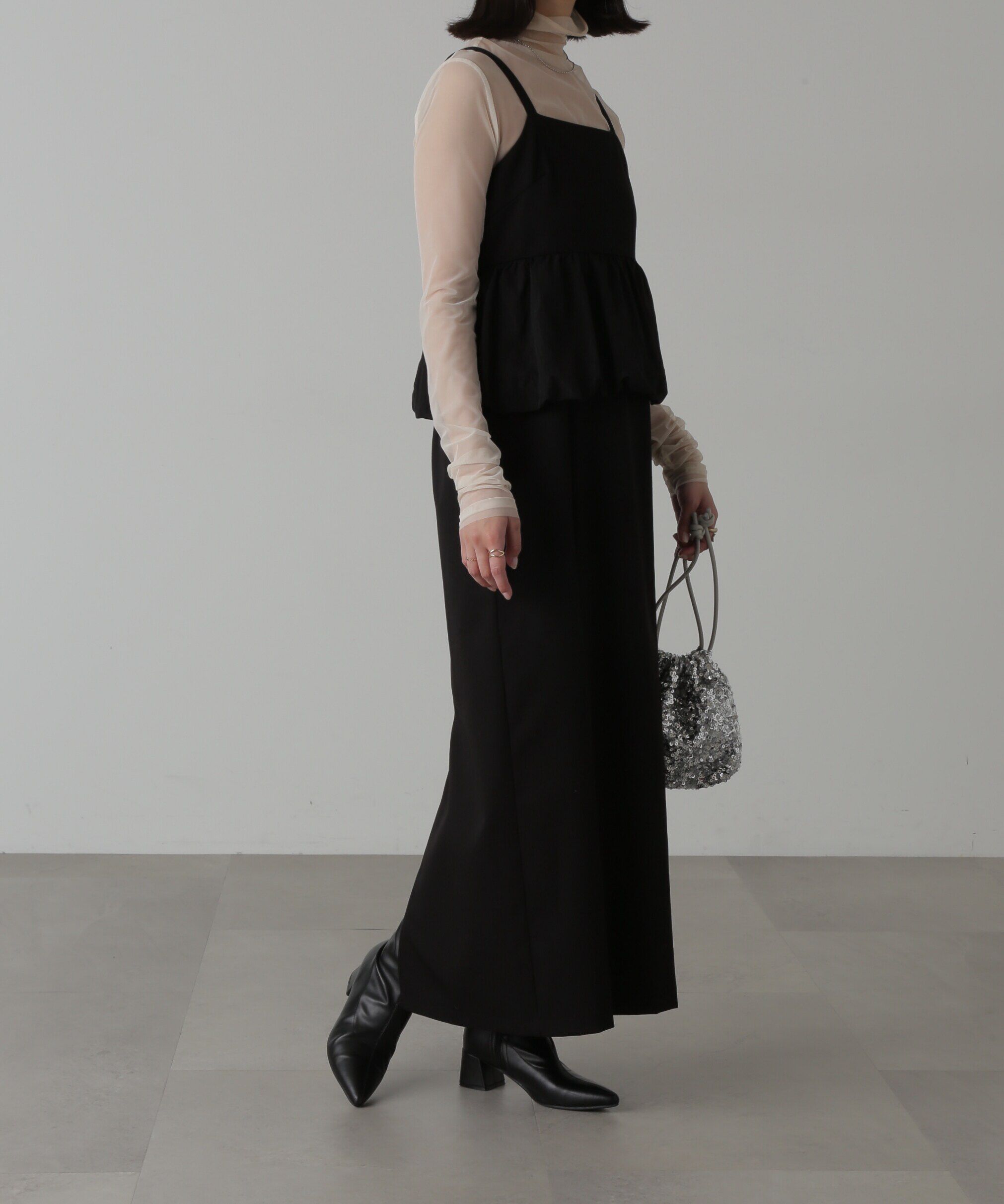  「ビスチェレイヤード風ドッキングワンピース」|ワンピース|