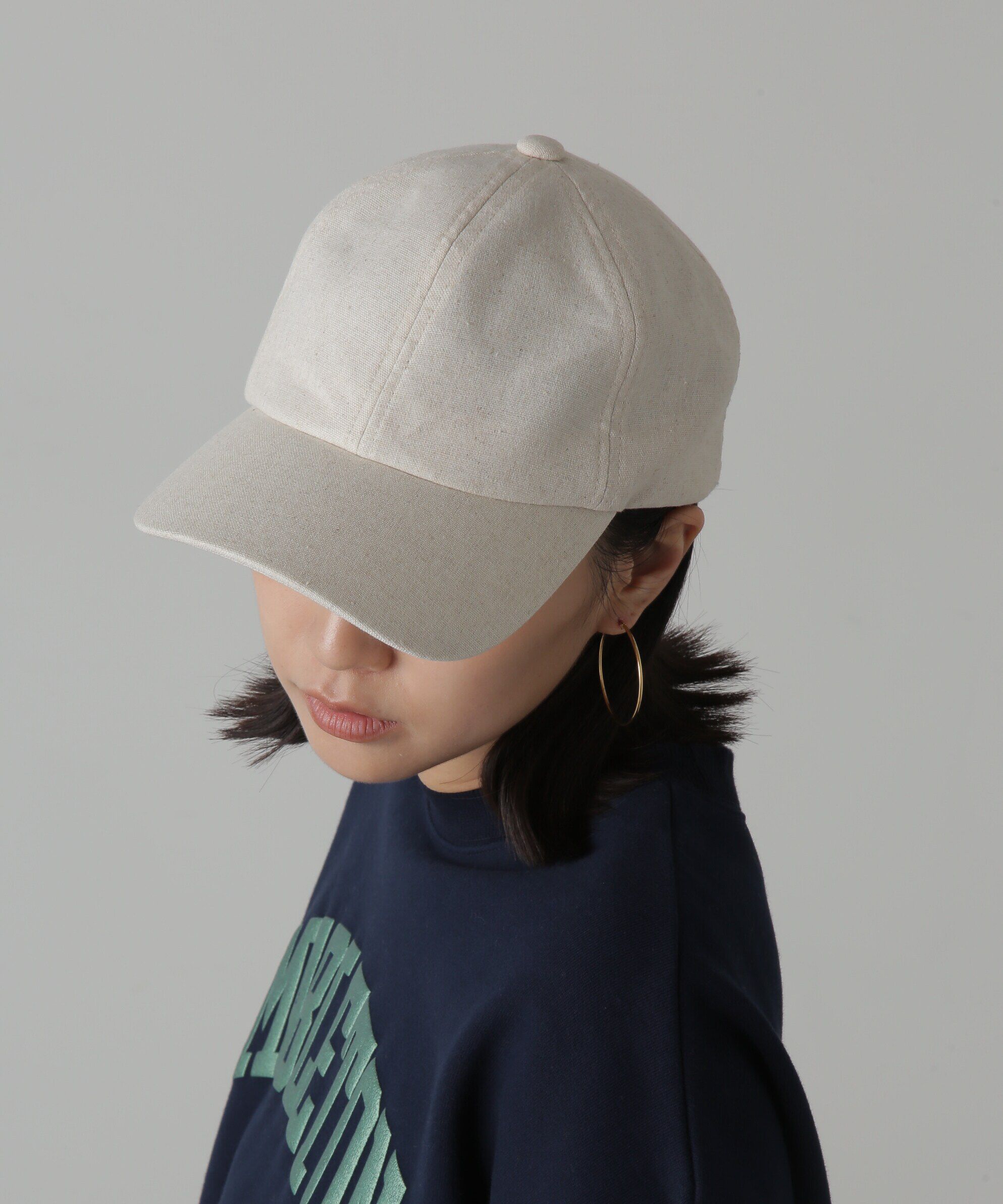  「リネンライクキャップ」|ソックス|ナチュラル