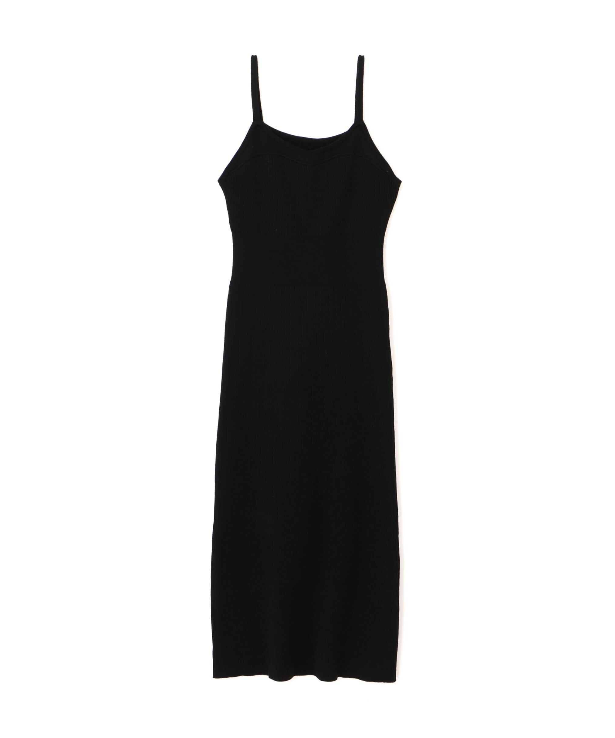  「［セットアップ対応］Iラインリブニットワンピース」|ワンピース|