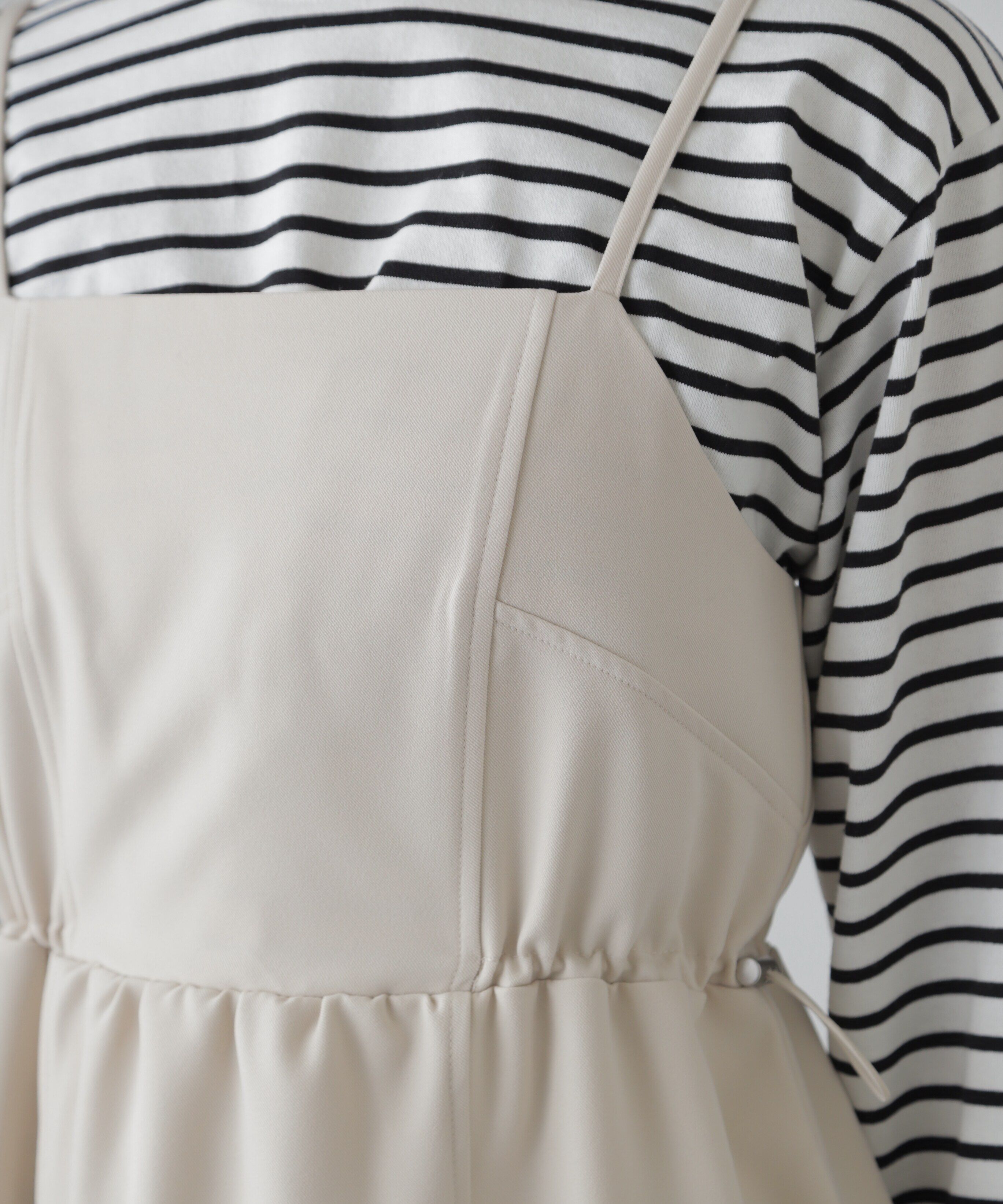  「ウエストドロストミニキャミワンピース」|ワンピース|