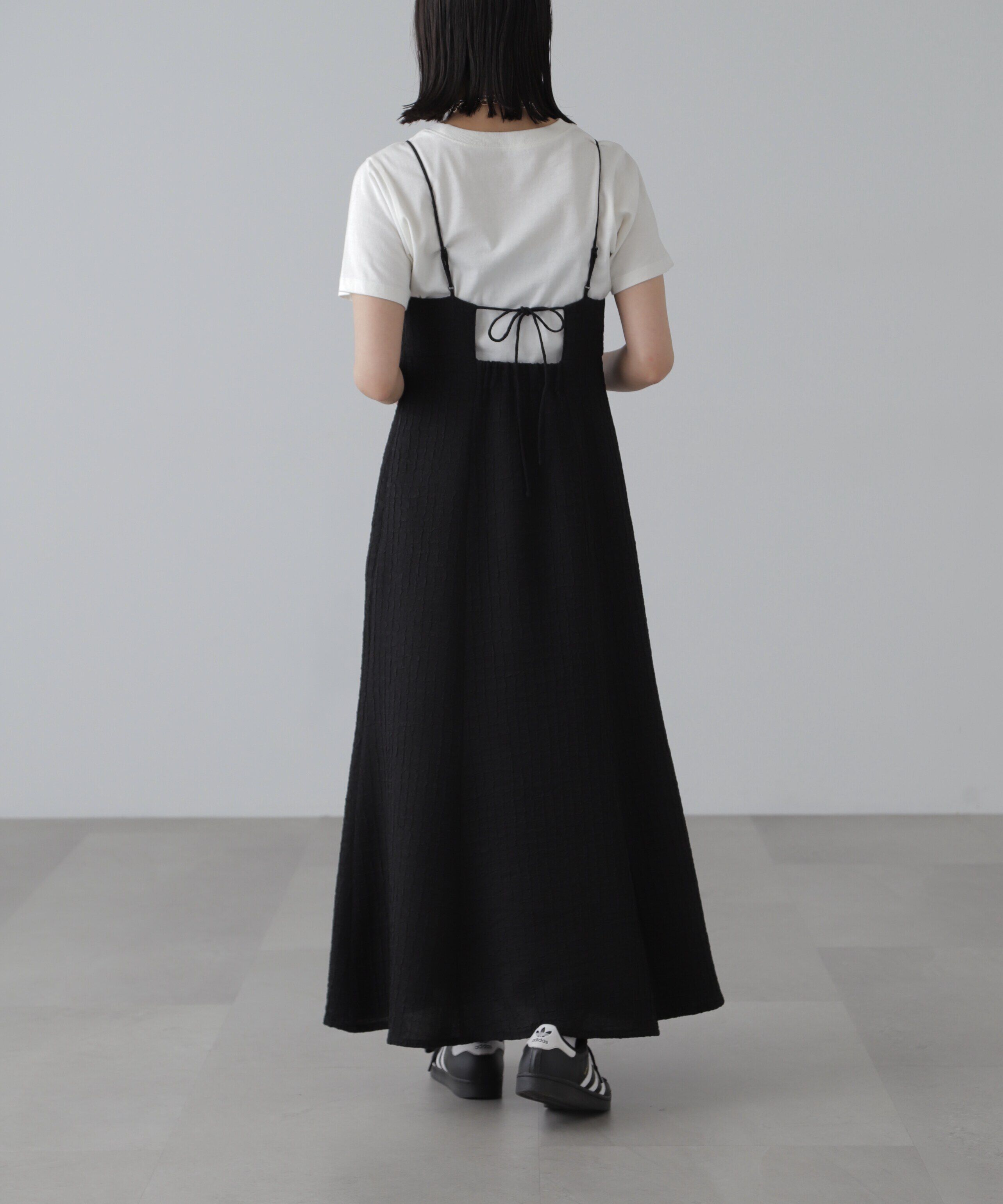  「ぽこぽこチェックマーメイドキャミワンピース」|ワンピース|