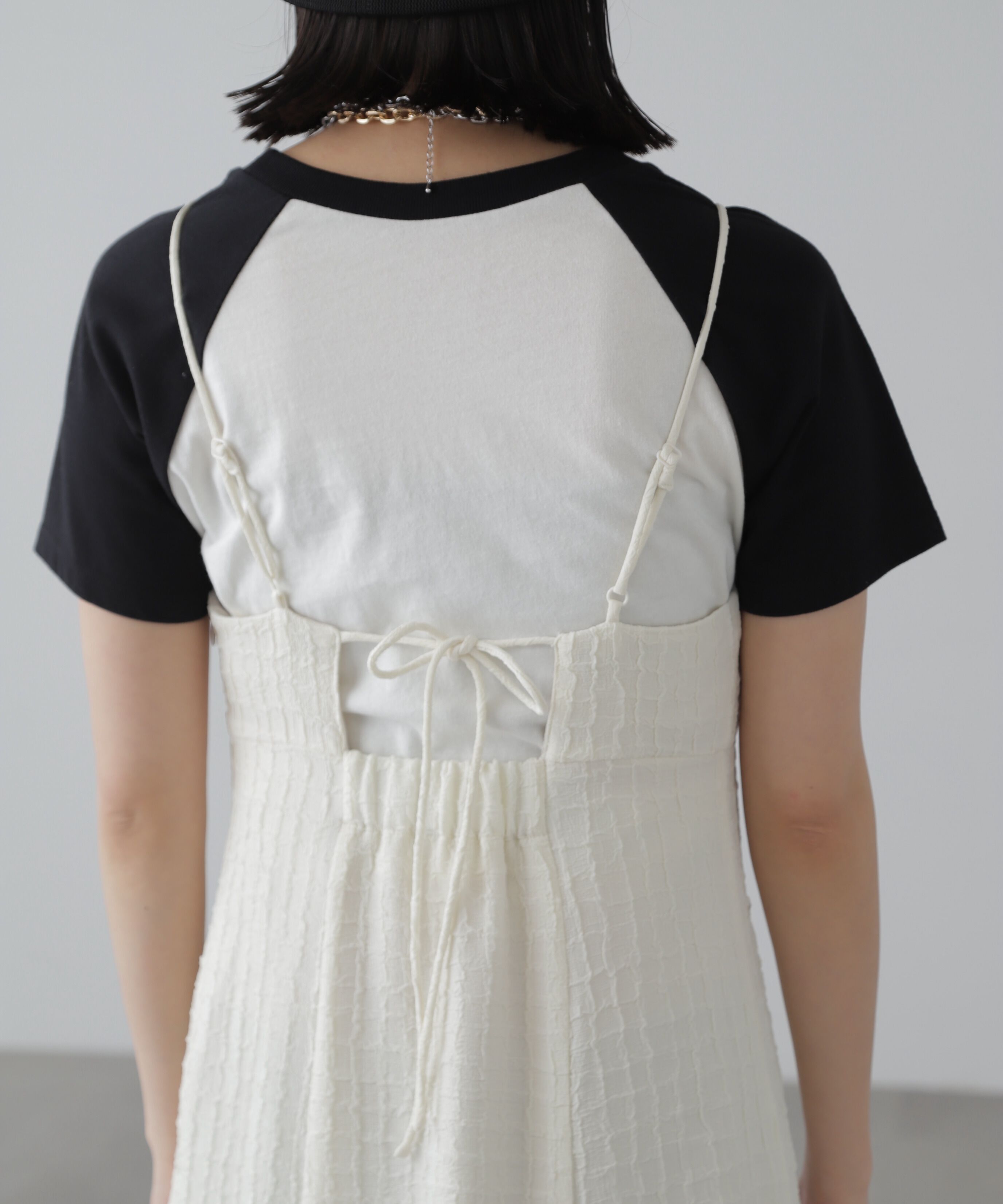  「ぽこぽこチェックマーメイドキャミワンピース」|ワンピース|