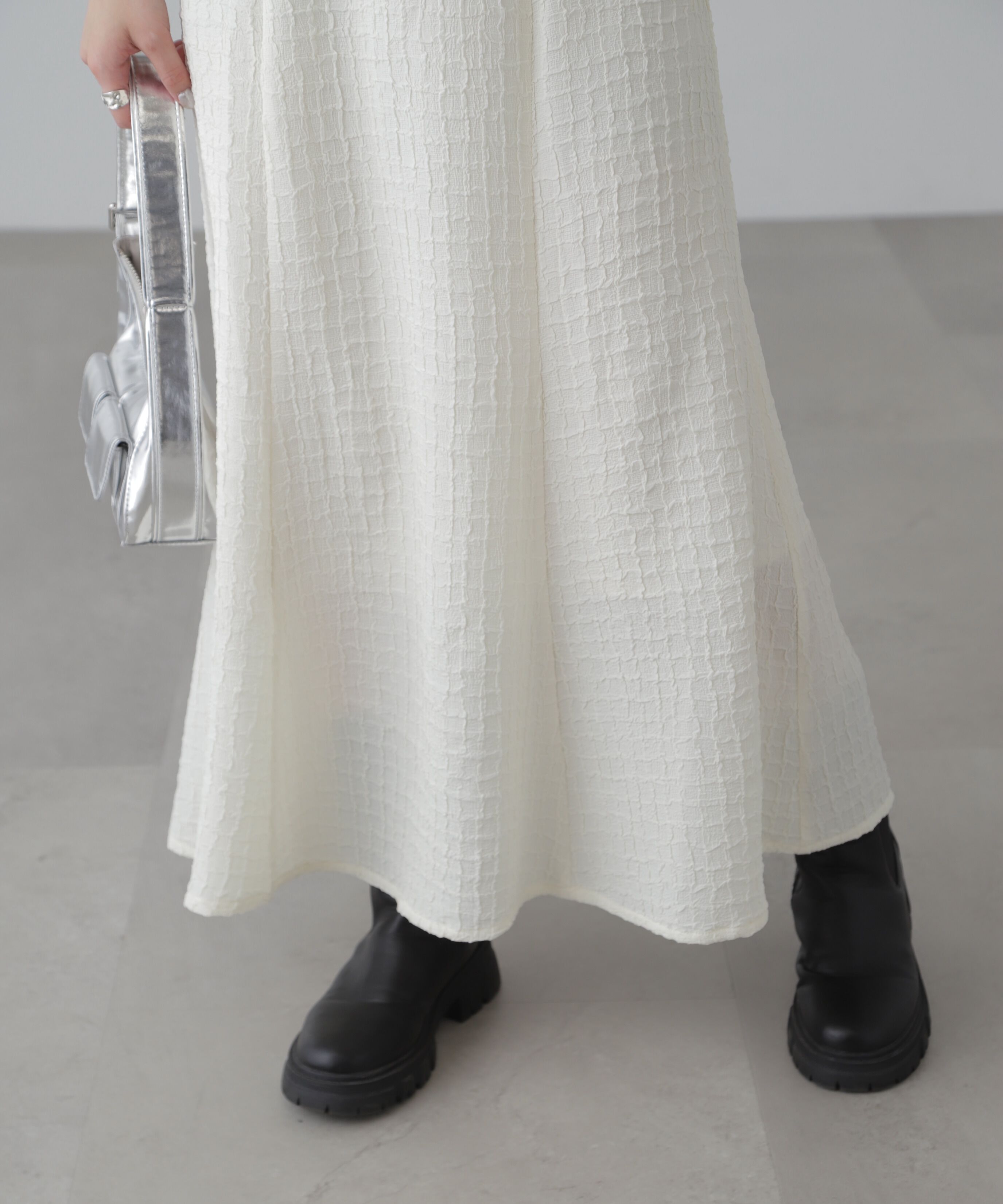  「ぽこぽこチェックマーメイドキャミワンピース」|ワンピース|