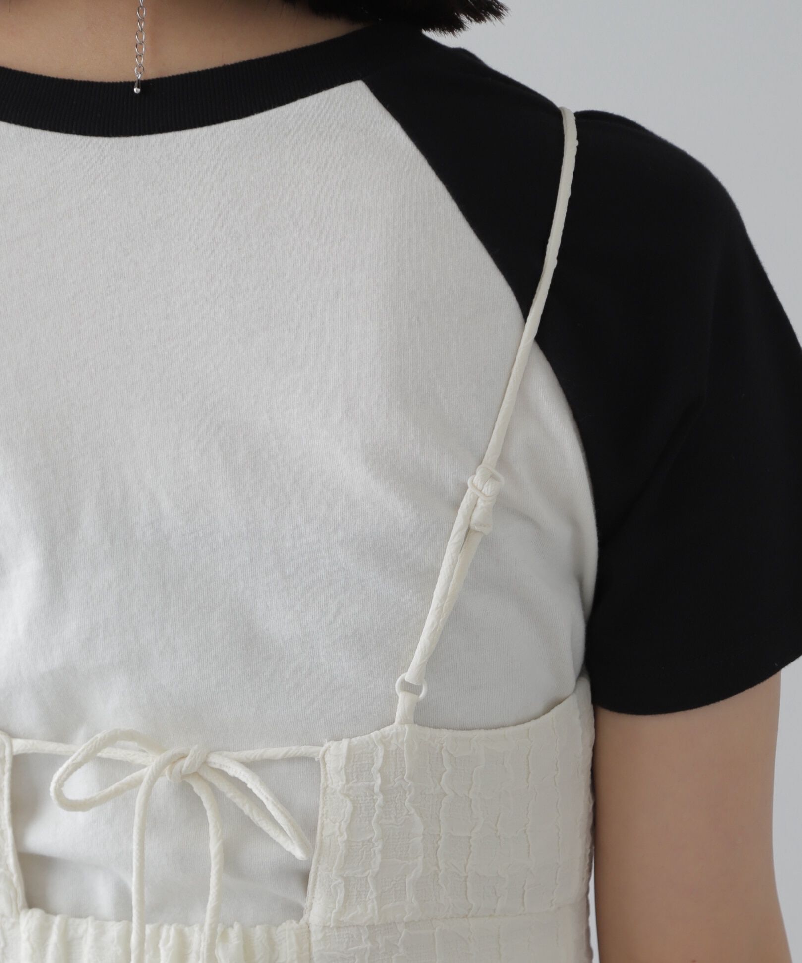  「ぽこぽこチェックマーメイドキャミワンピース」|ワンピース|