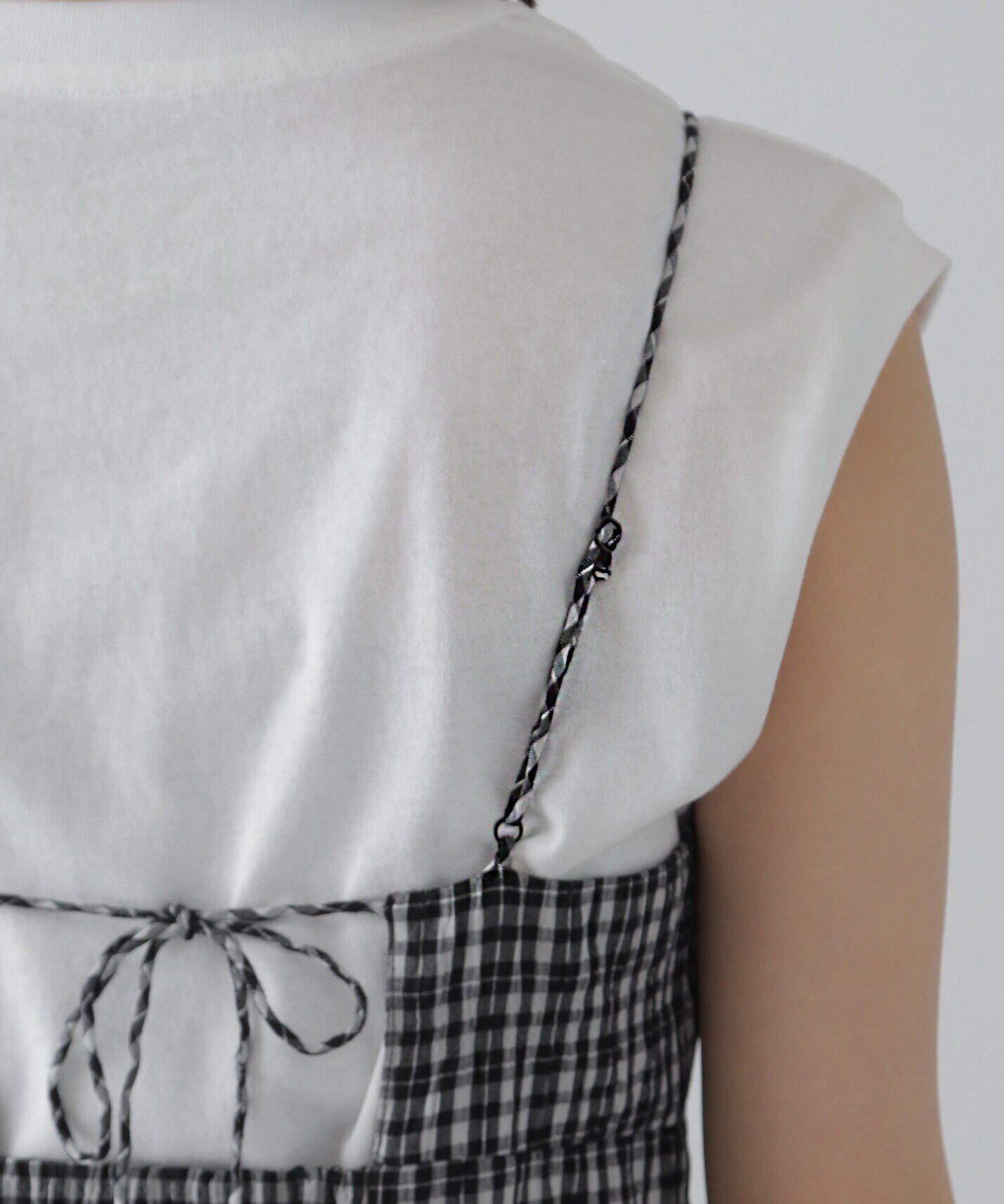  「ぽこぽこチェックマーメイドキャミワンピース」|ワンピース|