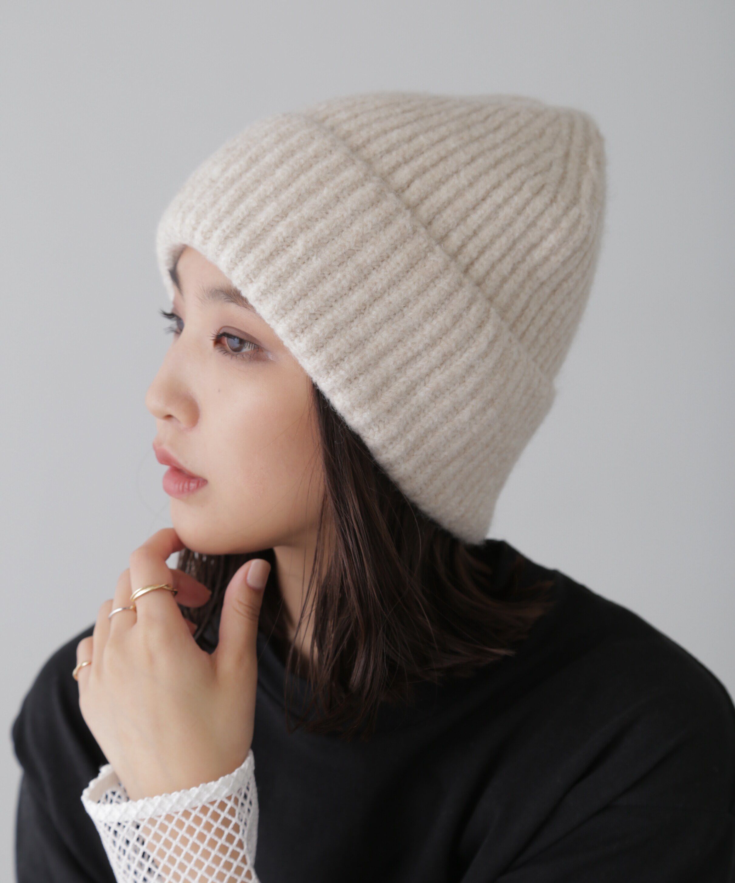  「ミックスヤーンニットキャップ」|ソックス|