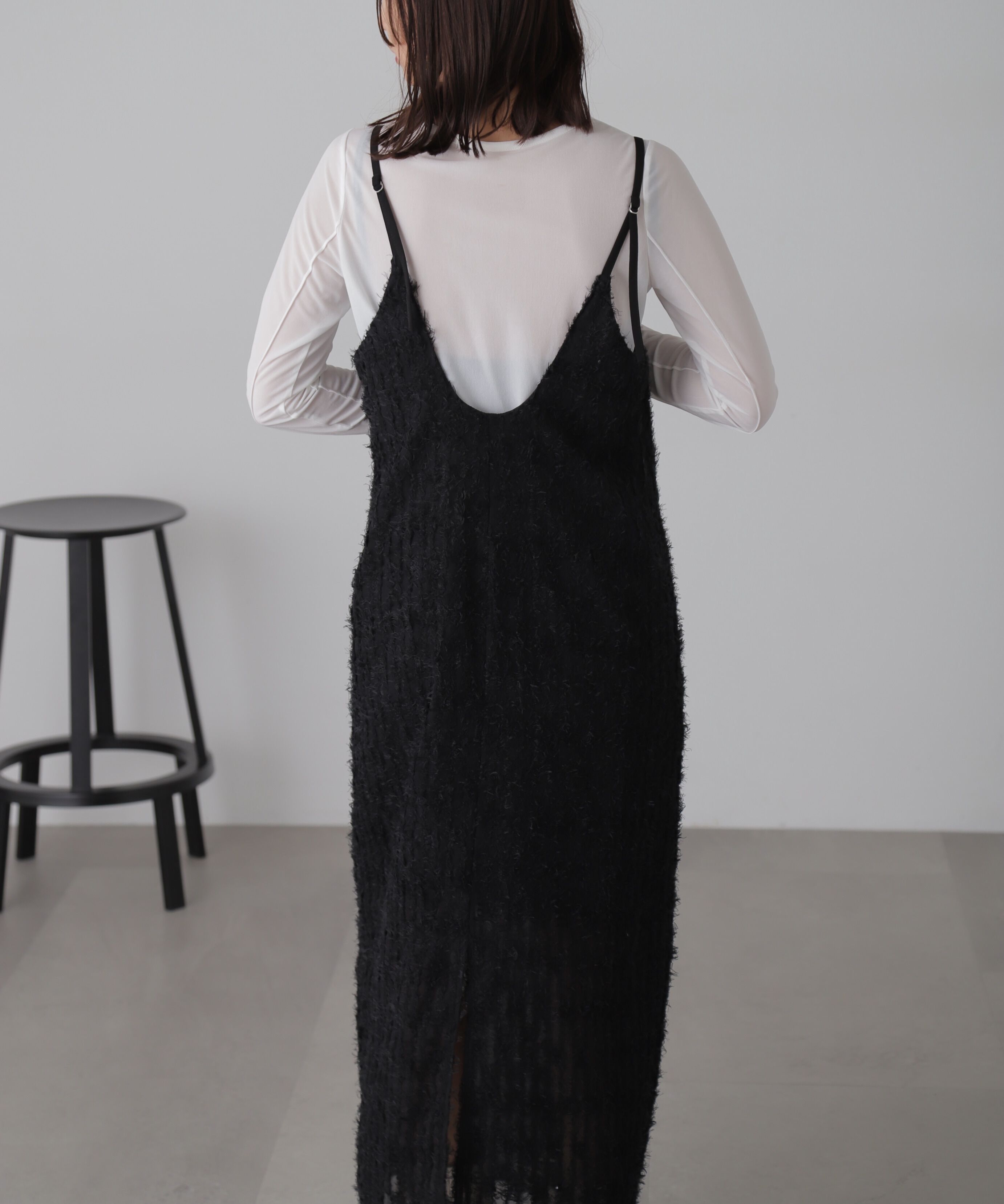  「シャギーキャミナローワンピース」|ワンピース|