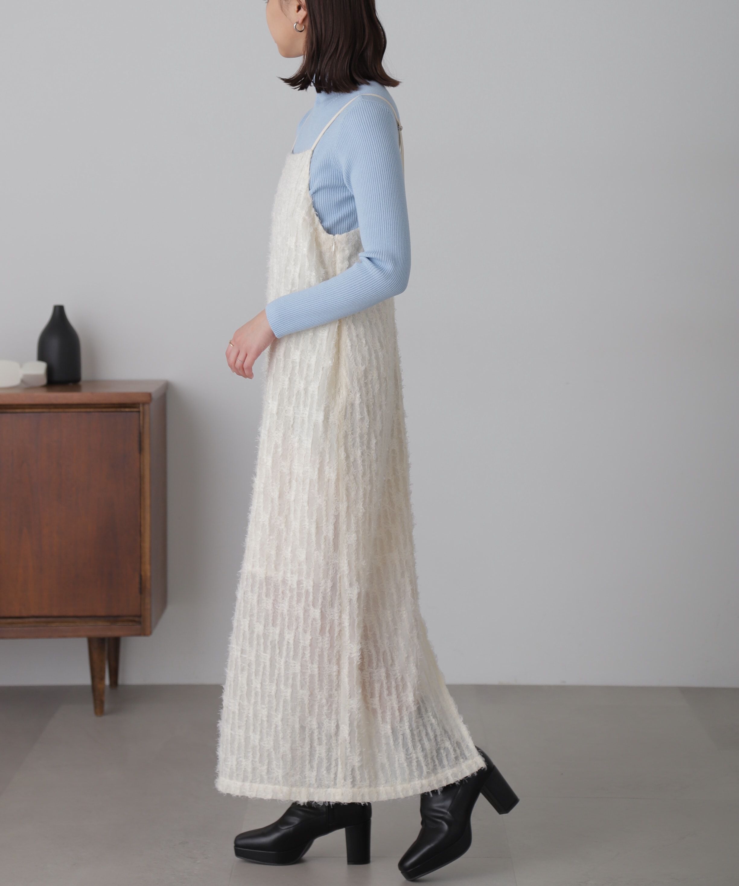  「シャギーキャミナローワンピース」|ワンピース|