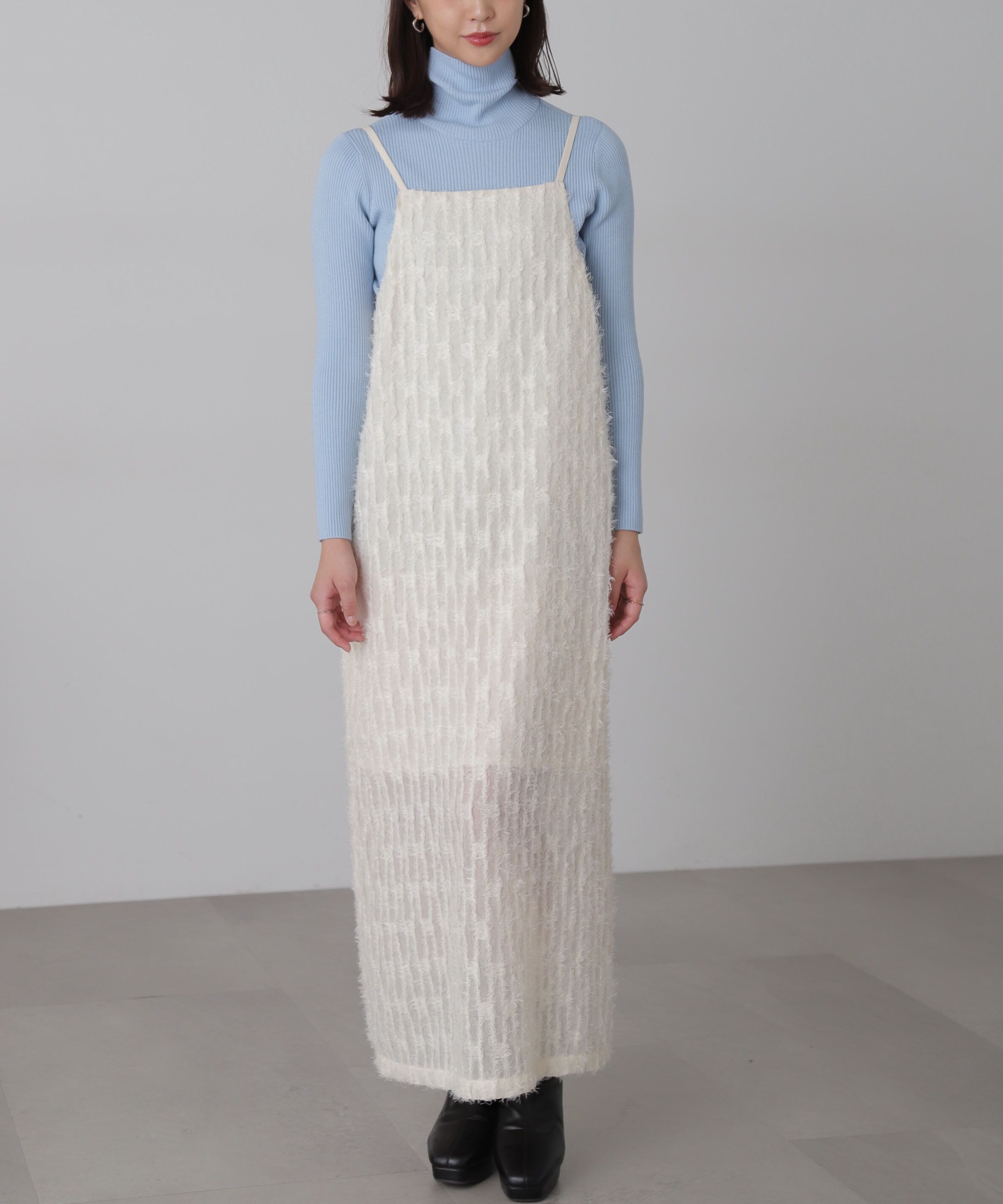  「シャギーキャミナローワンピース」|ワンピース|